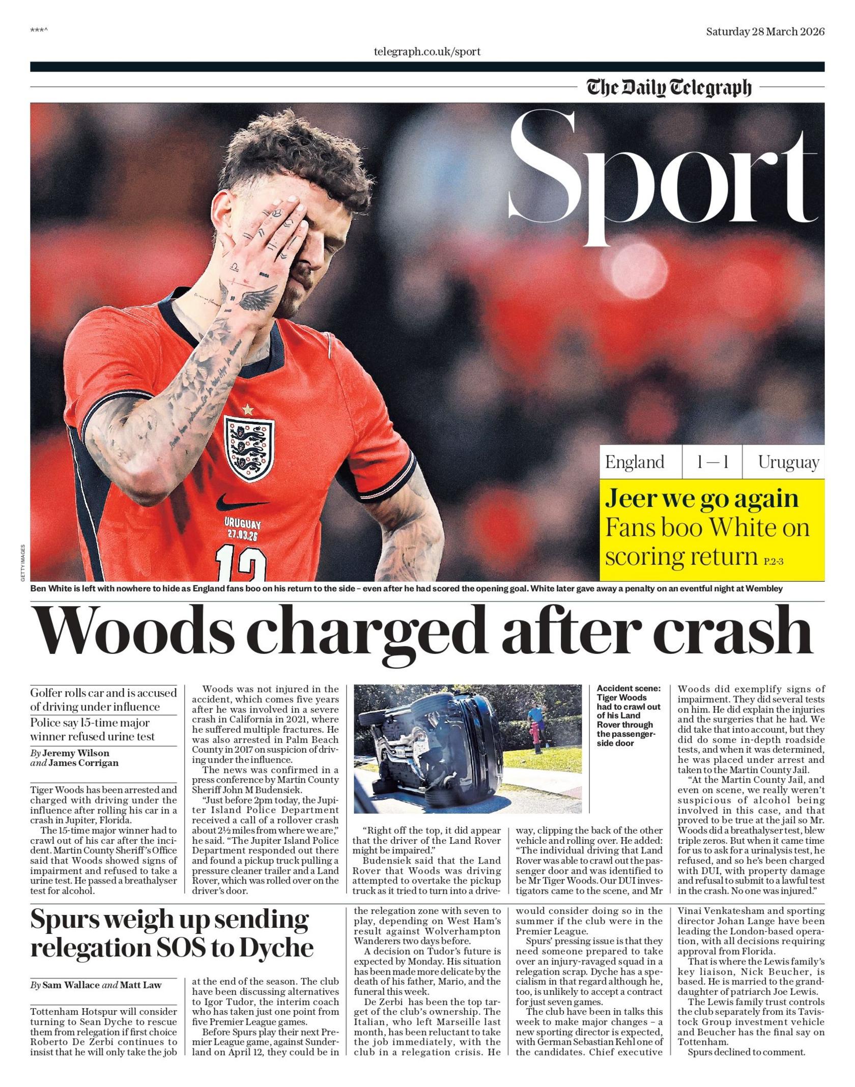 The Telegraph sports section
