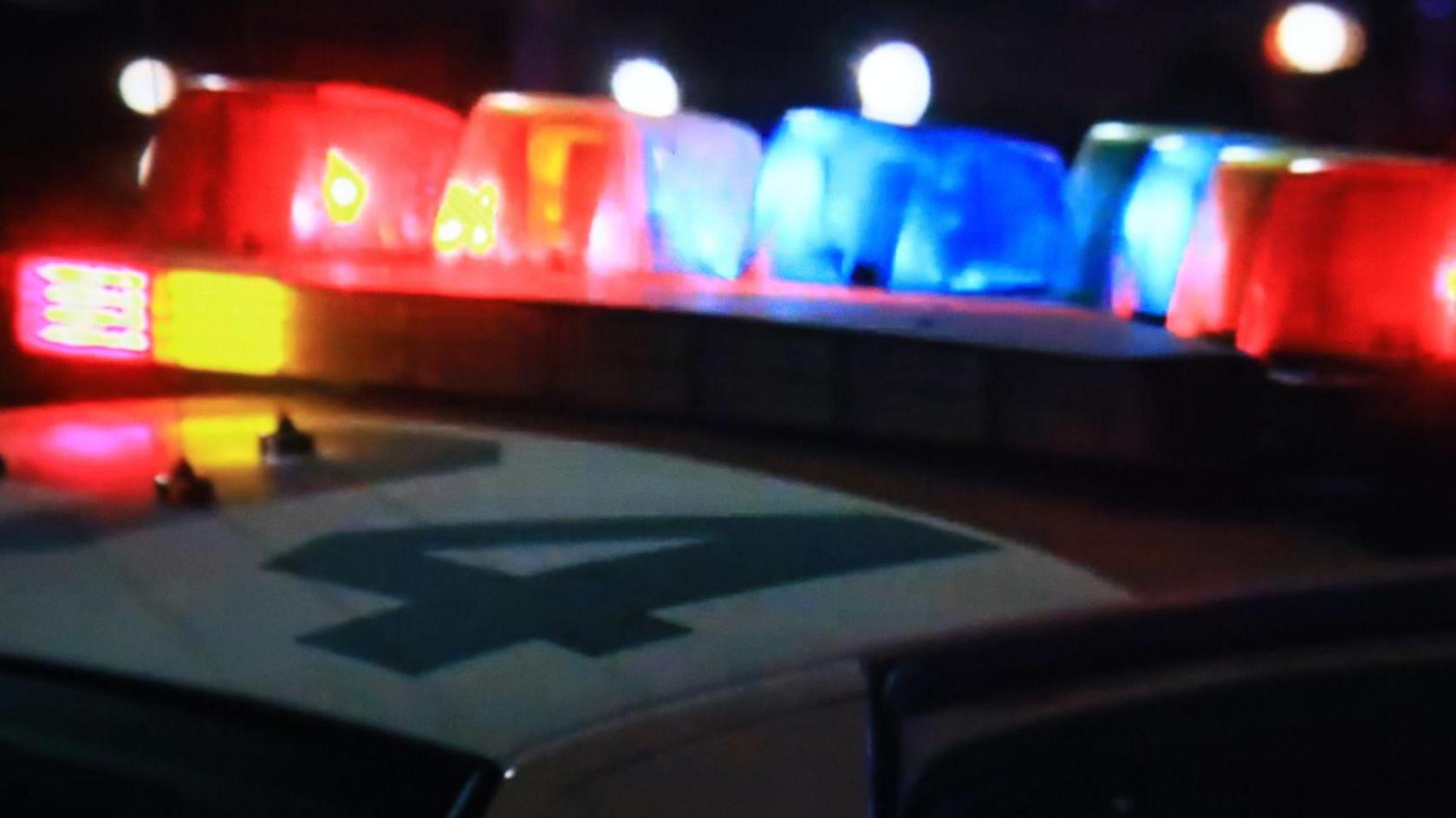 Police car lights