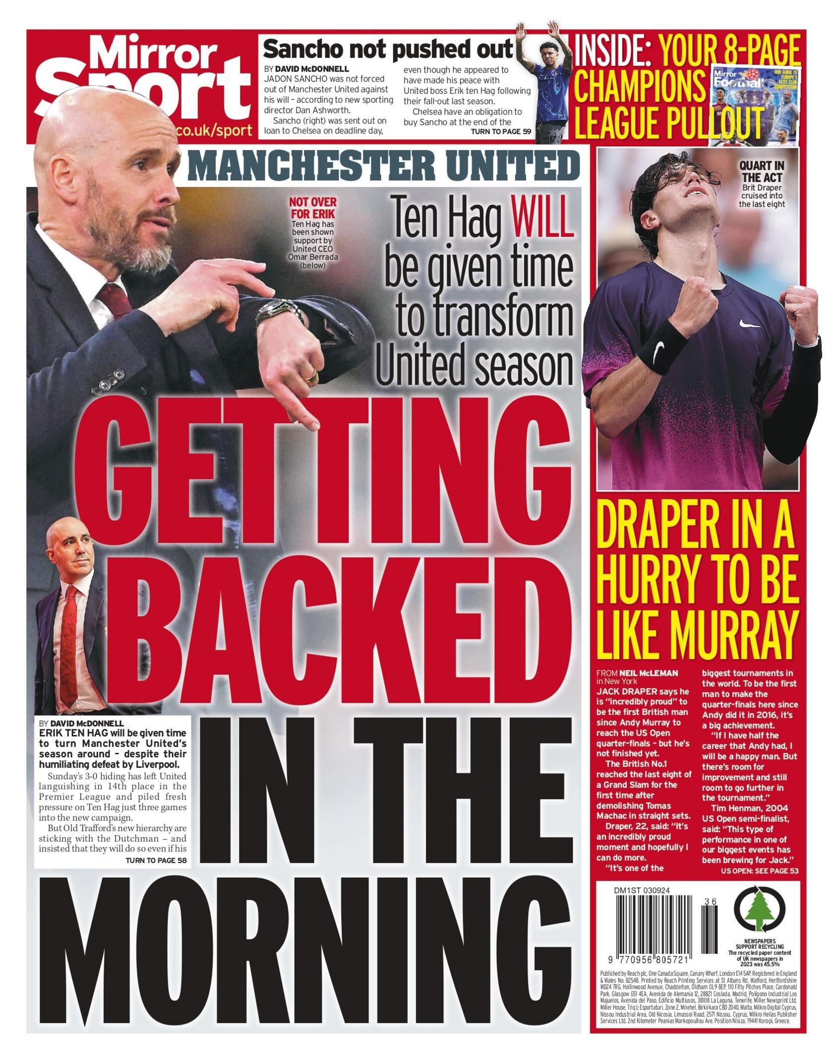 Mirror back page