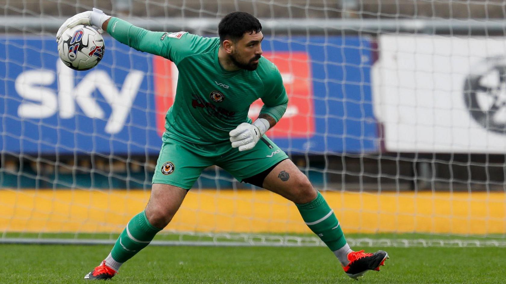 Newport County goalkeeper Nick Townsend