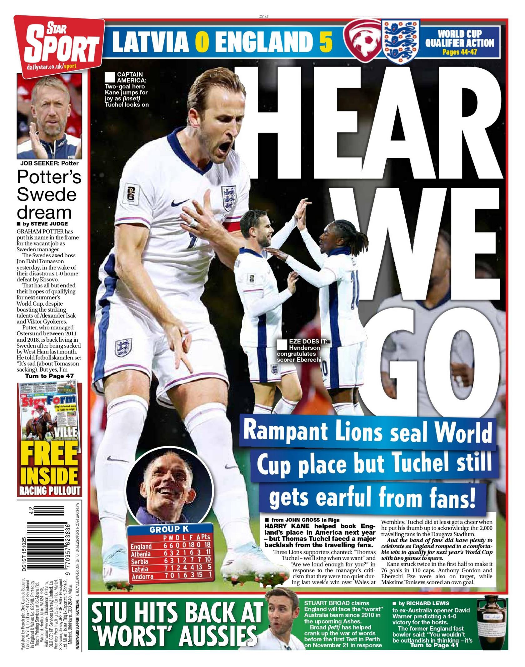 Daily Star back page