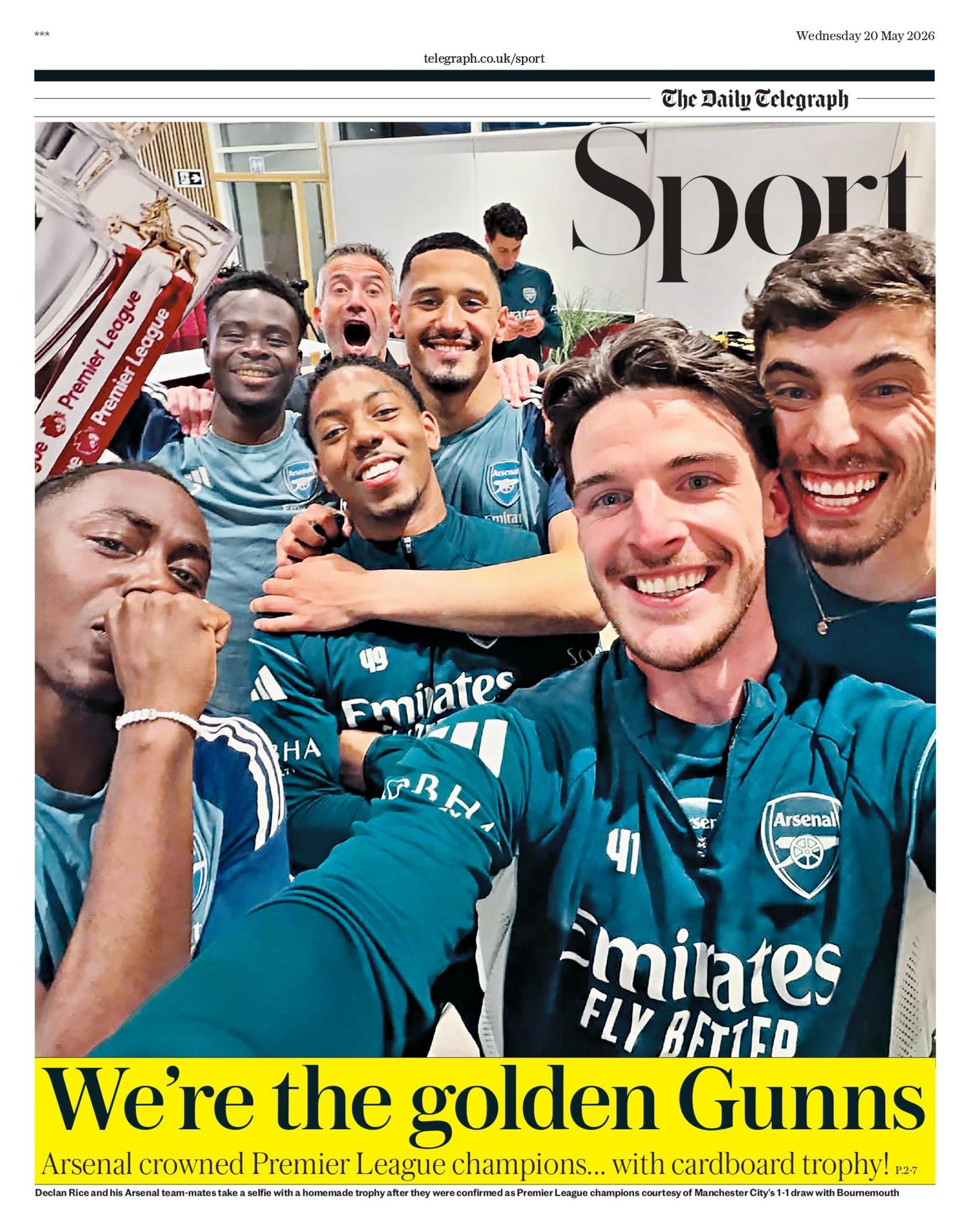Telegraph back page 