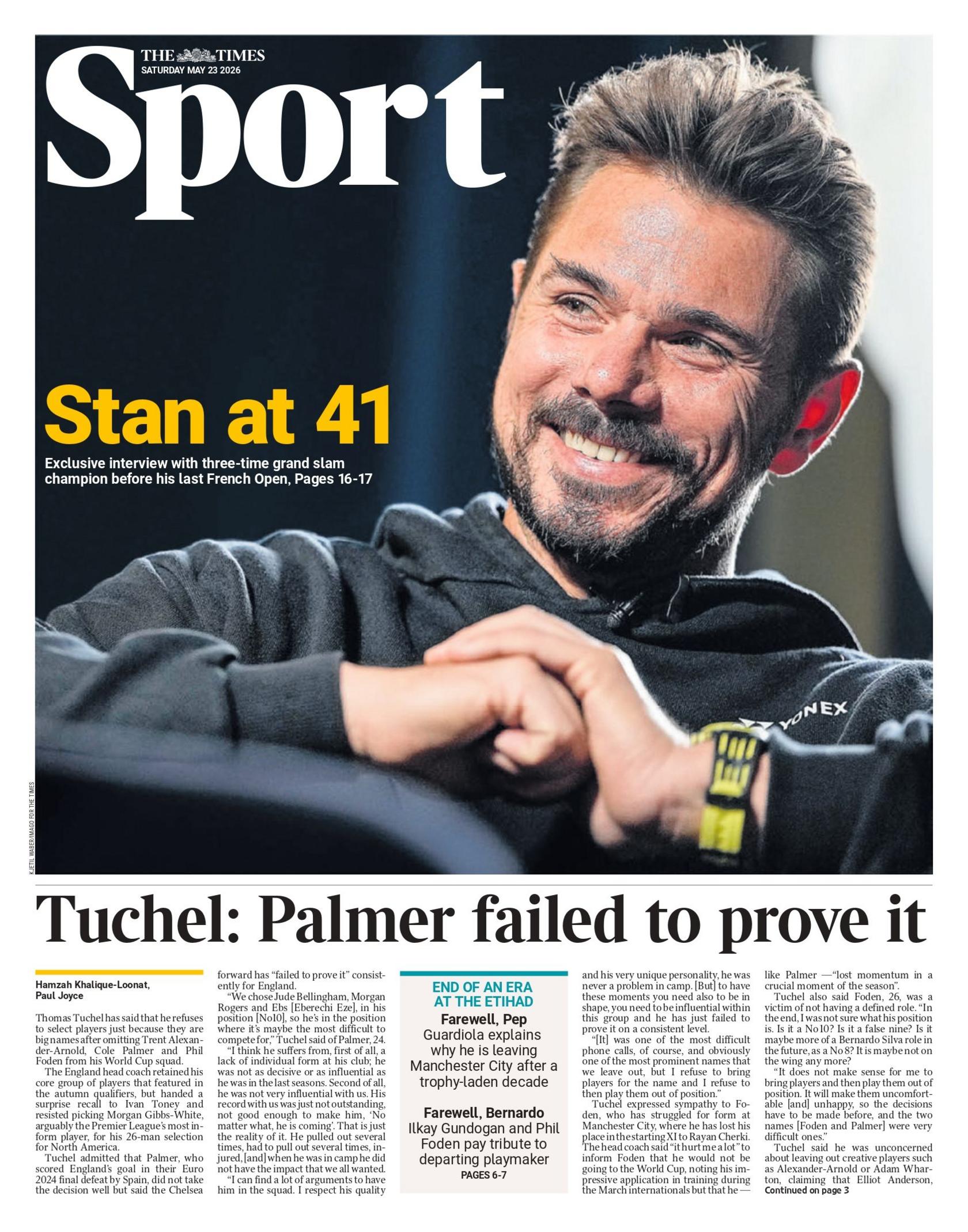 The Times sports section