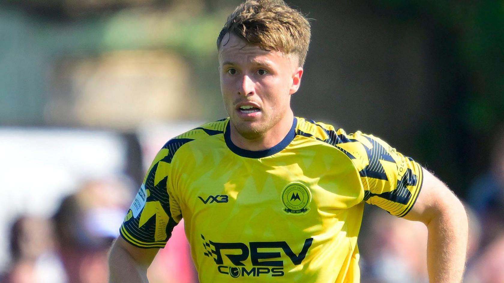 Jordan Dyer in action for Torquay United
