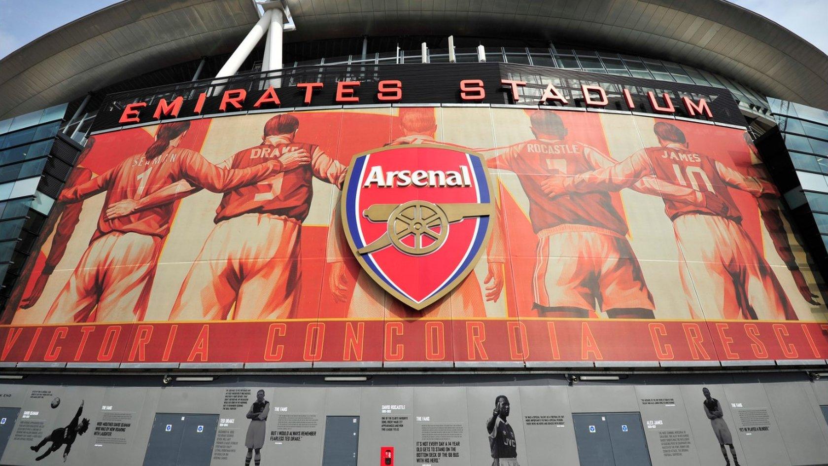 Arsenal's Emirates Stadium in north London