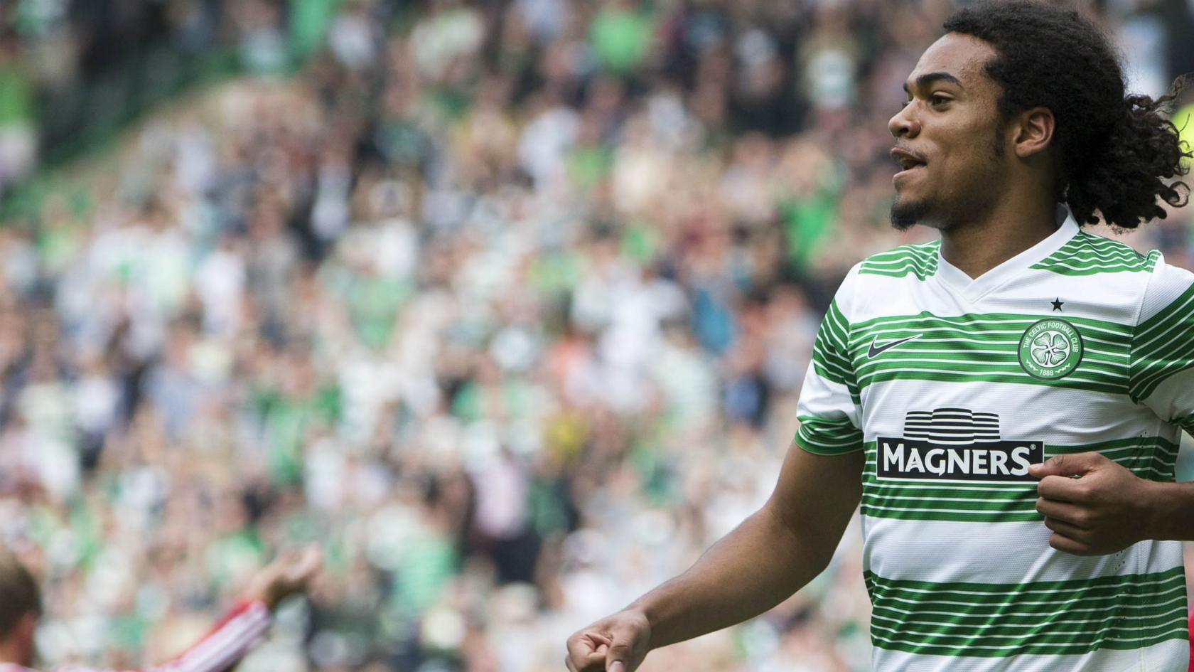 Celtic's Jason Denayer celebrates