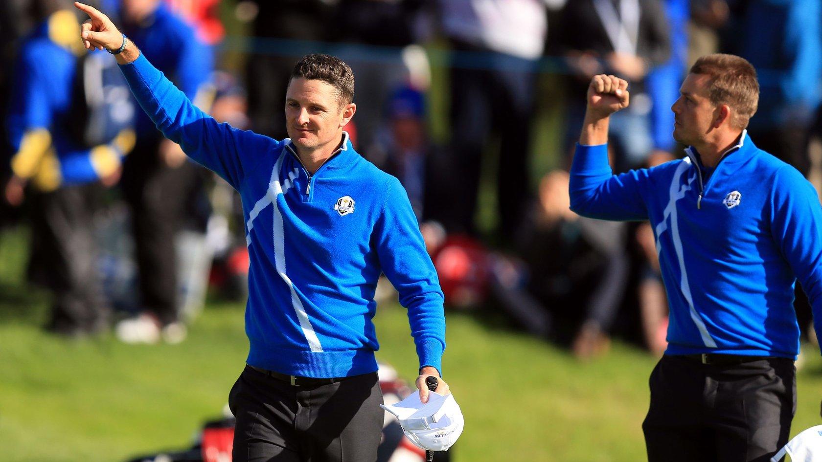 Justin Rose and Henrik Stenson