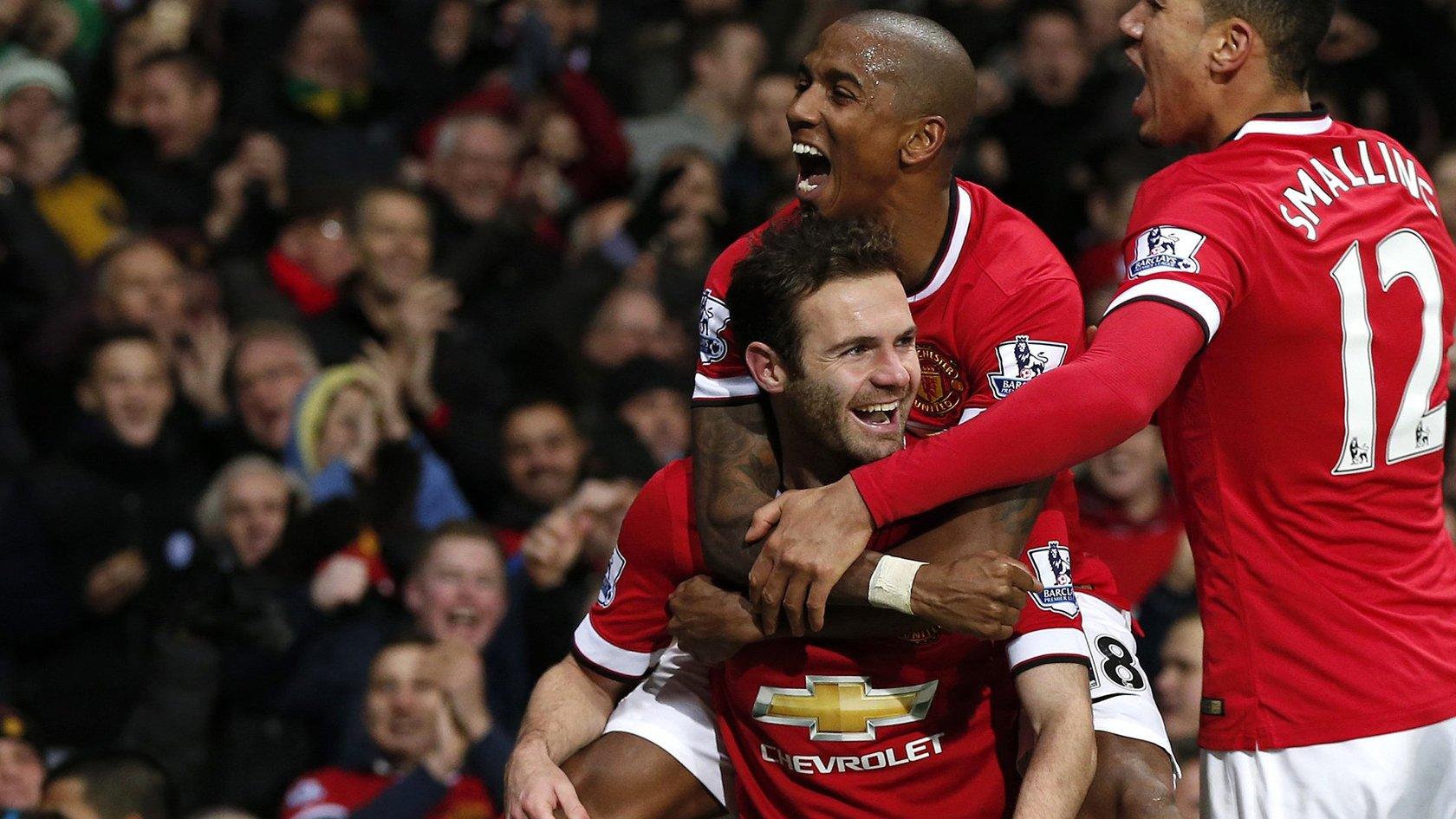 Manchester United celebrate