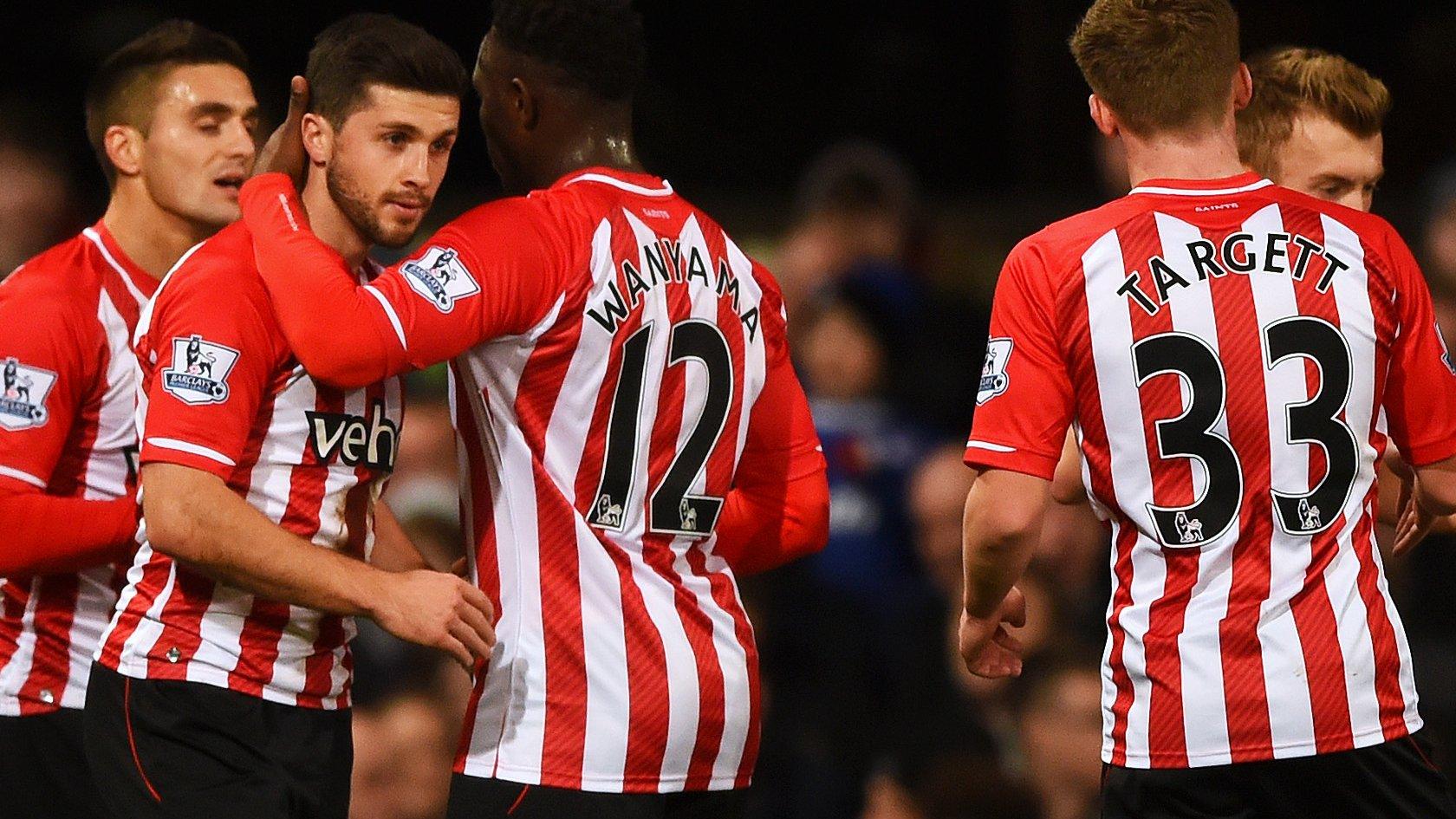 Shane Long celebrates for Southampton