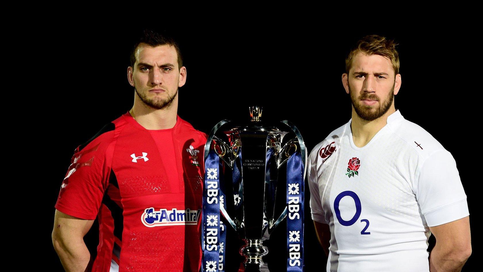 Sam Warburton and Chris Robshaw with the Six Nations Trophy