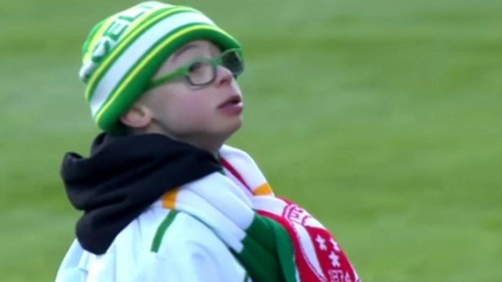 Celtic fan Jay Beatty wins the Scottish Professional Football League Goal of the Month Award for January with a half-time penalty at Hamilton