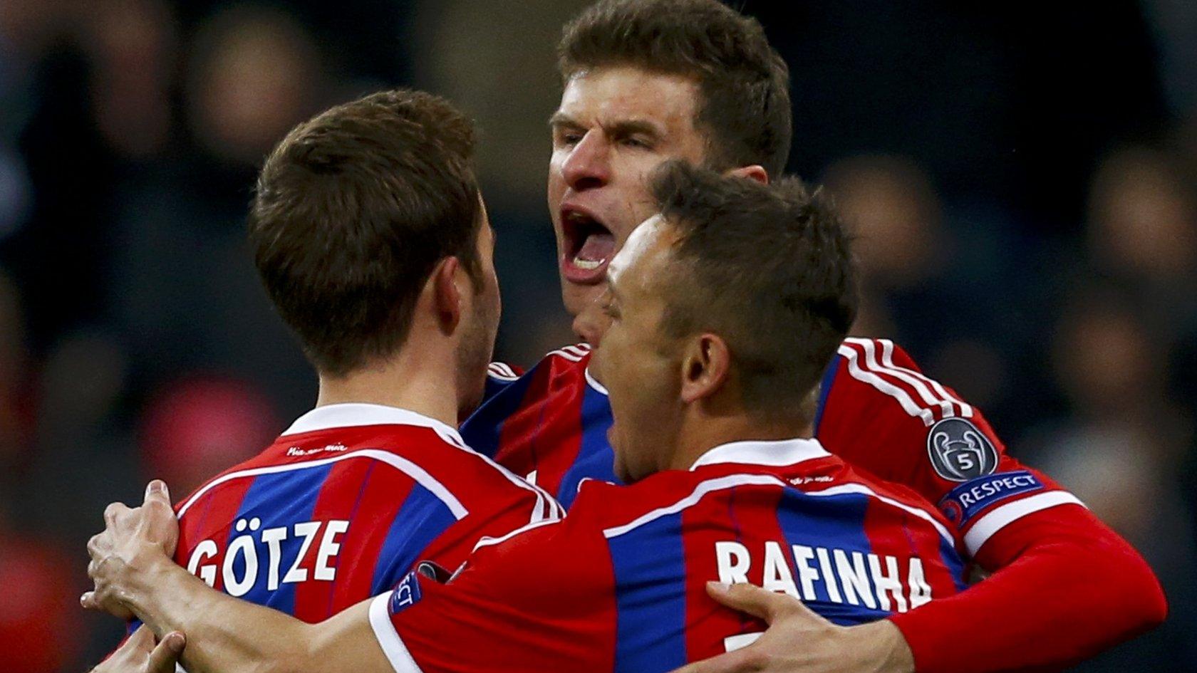 Thomas Muller celebrates