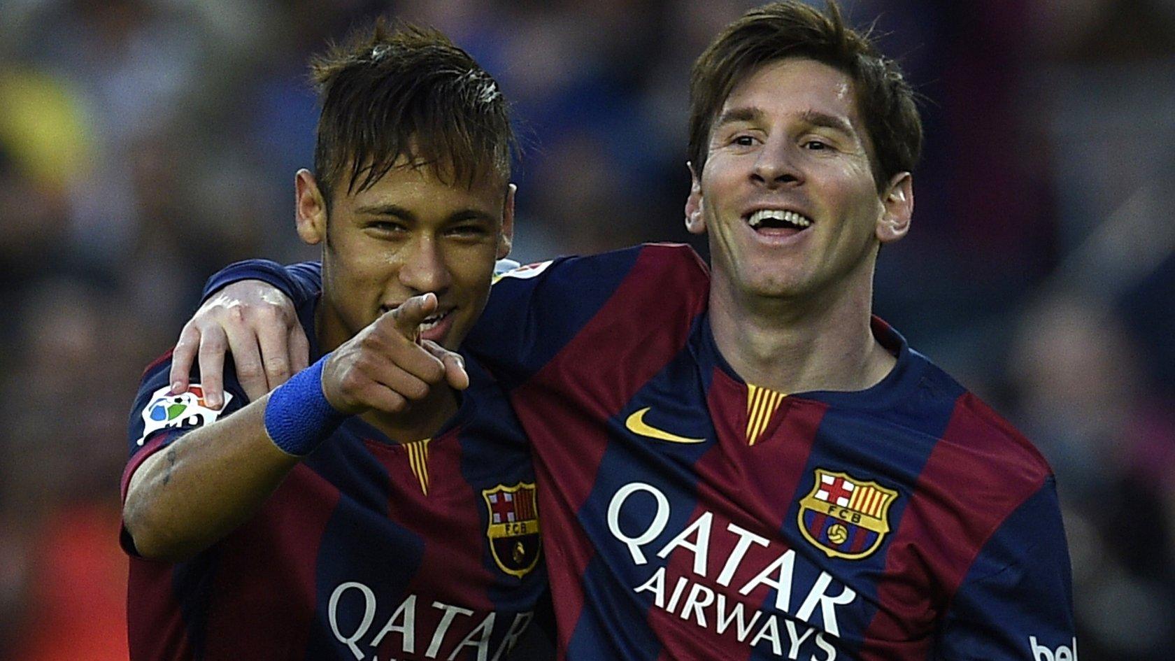 Neymar and Lione Messi