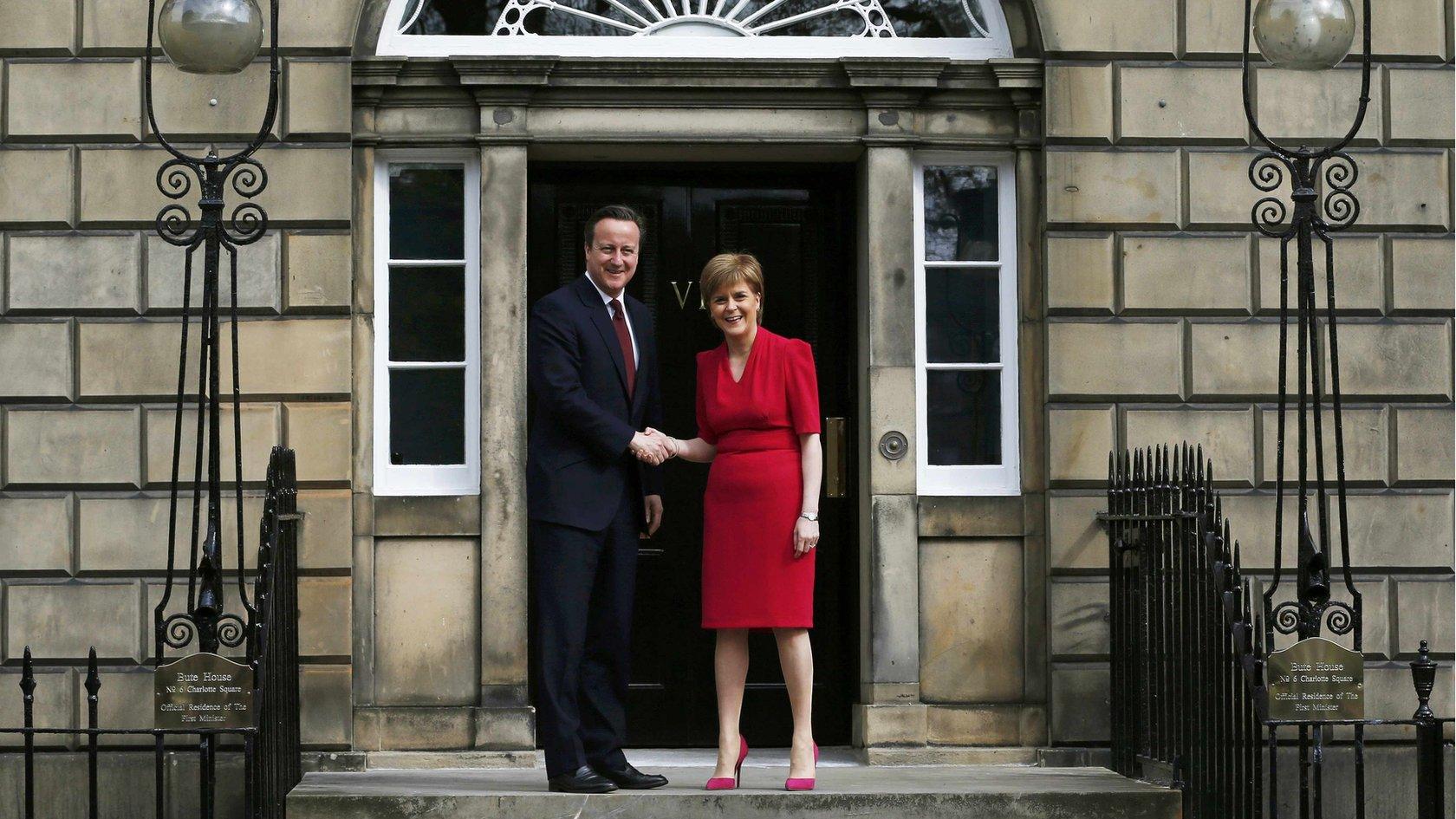 David Cameron and Nicola Sturgeon