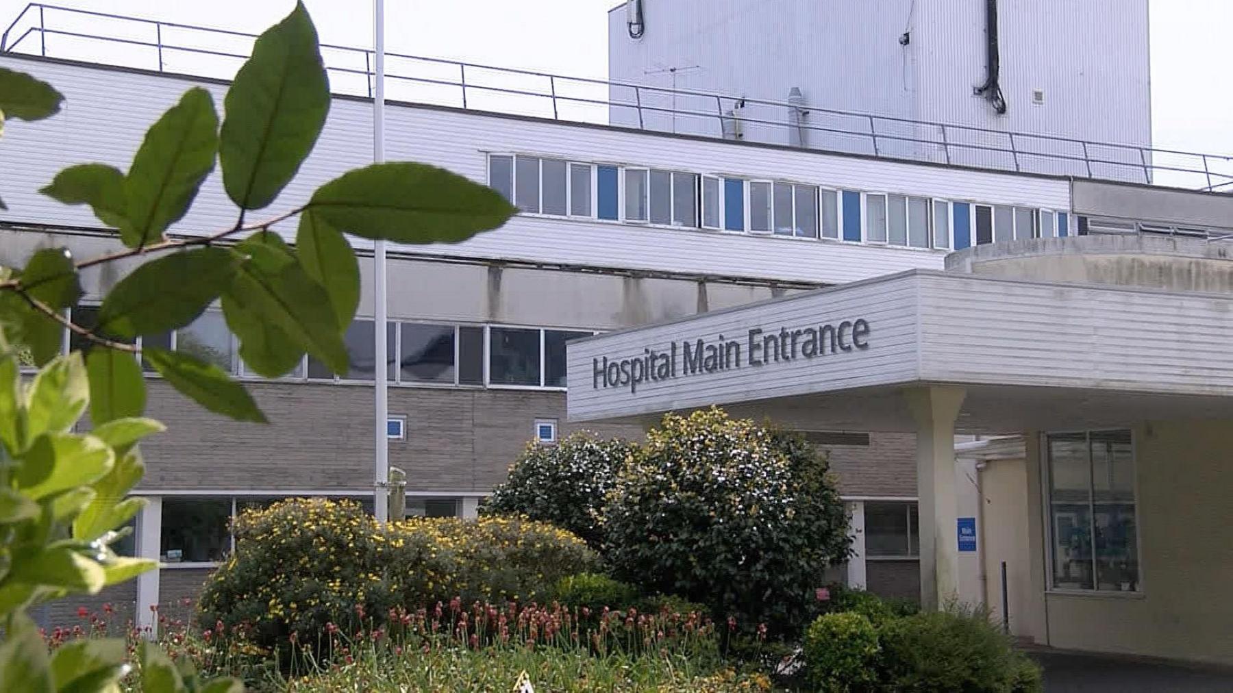 Main entrance to Guernsey's Princess Elizabeth Hospital