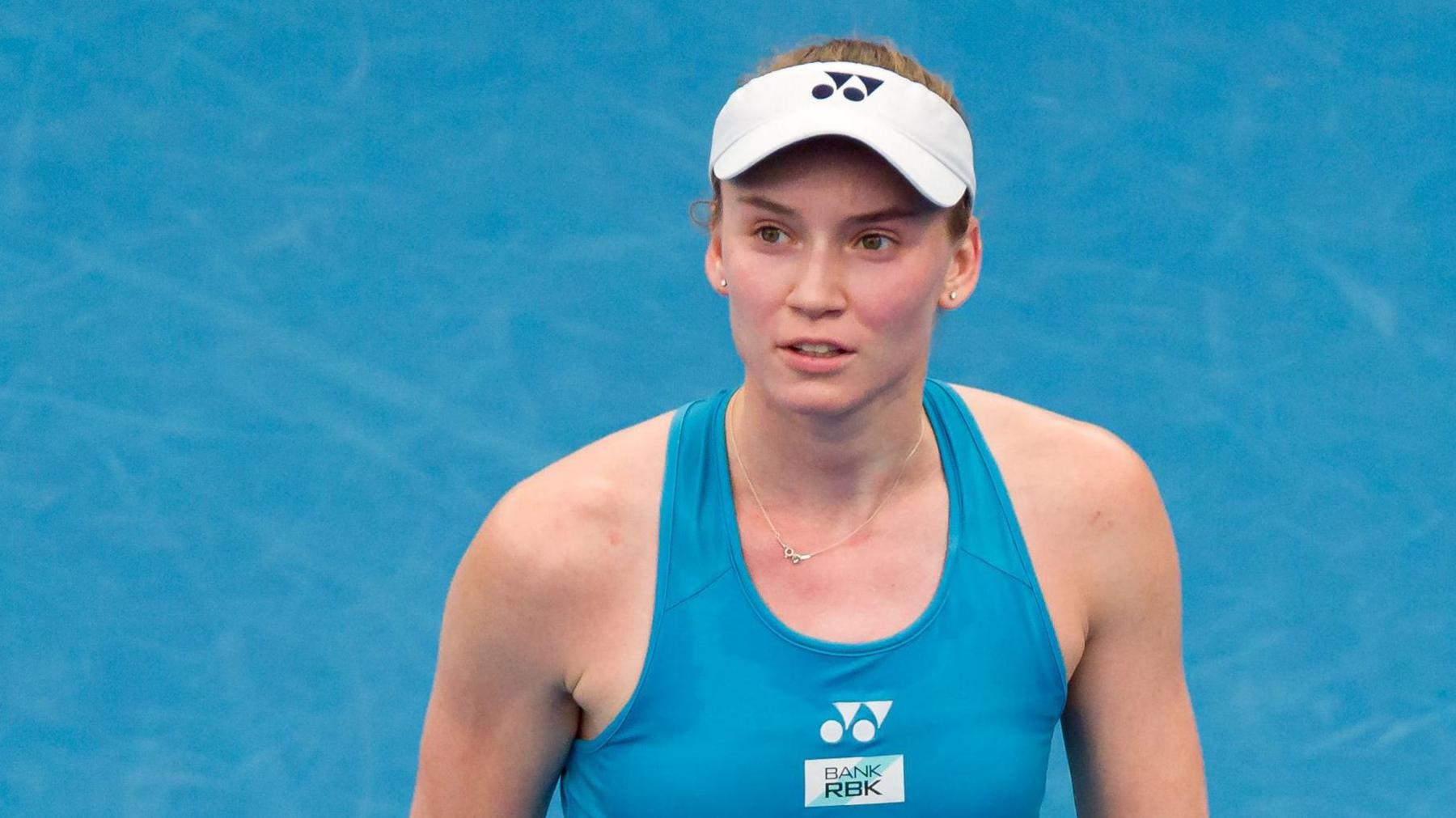 Elena Rybakina during practice at the Australian Open