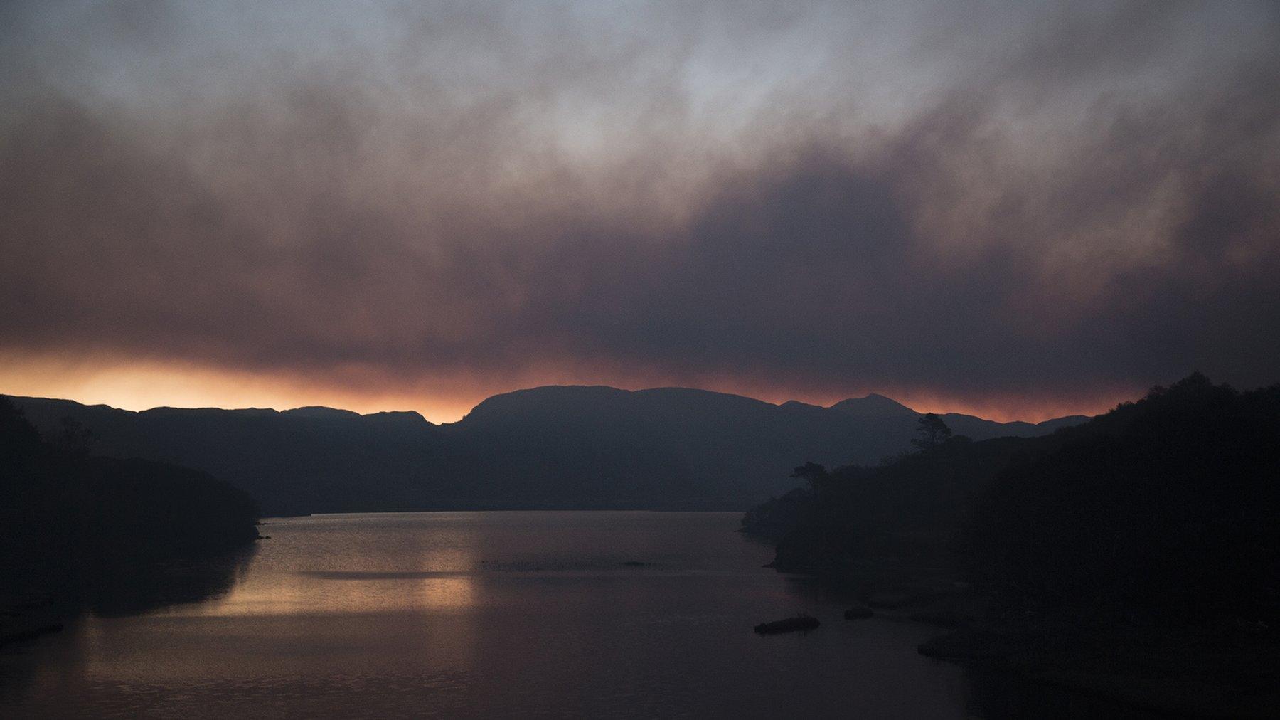 Wildfire in Sutherland