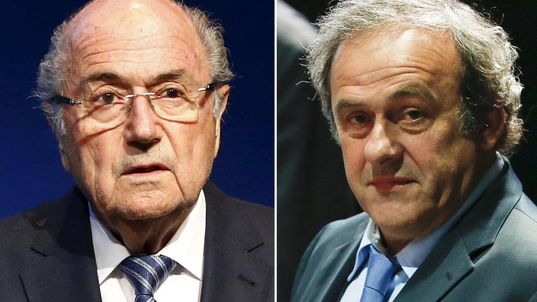 Fifa president Sepp Blatter (left) and Uefa president Michel Platini