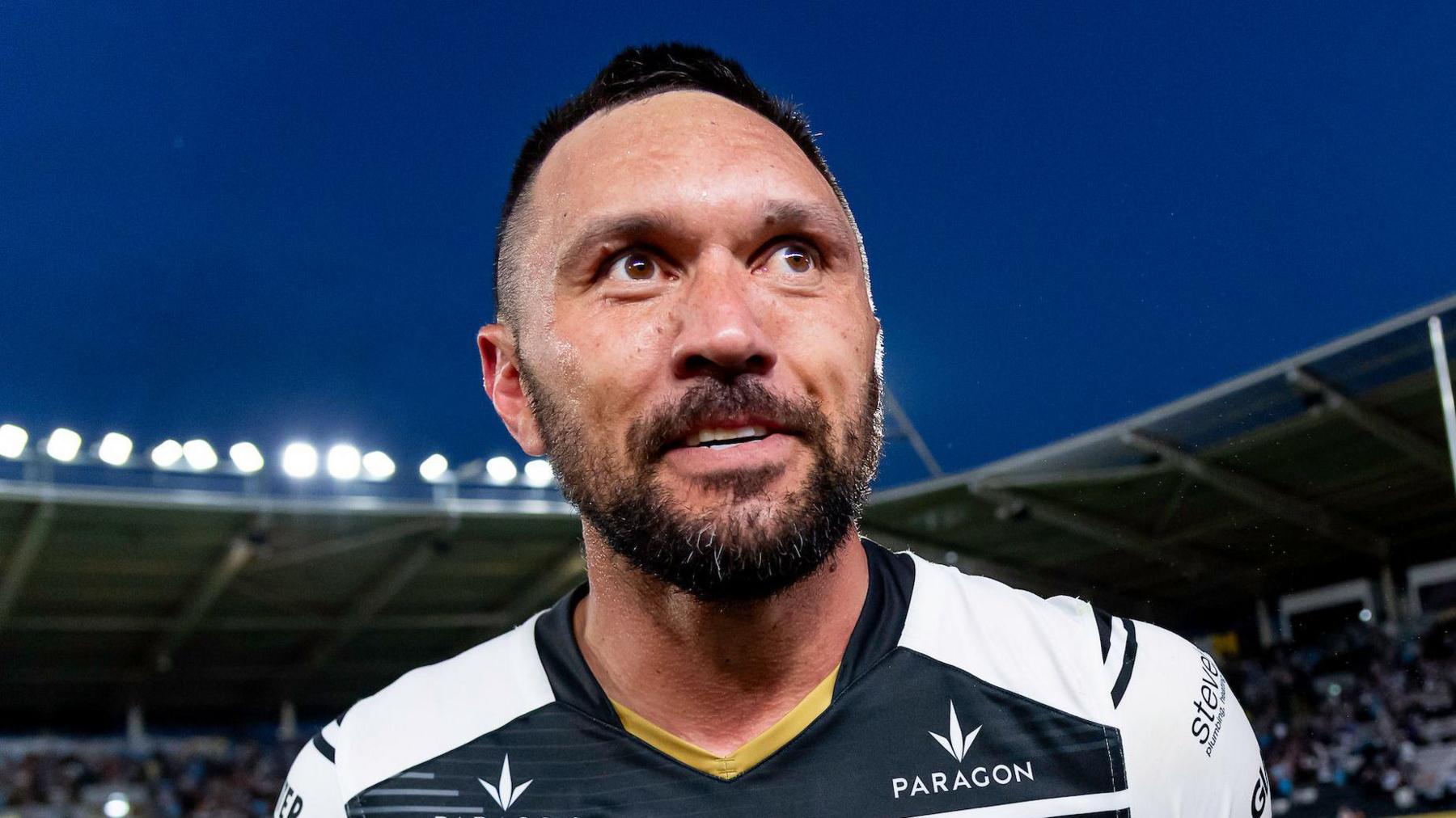 Jordan Rapana at the end of Hull FC's win over Wakefield Trinity