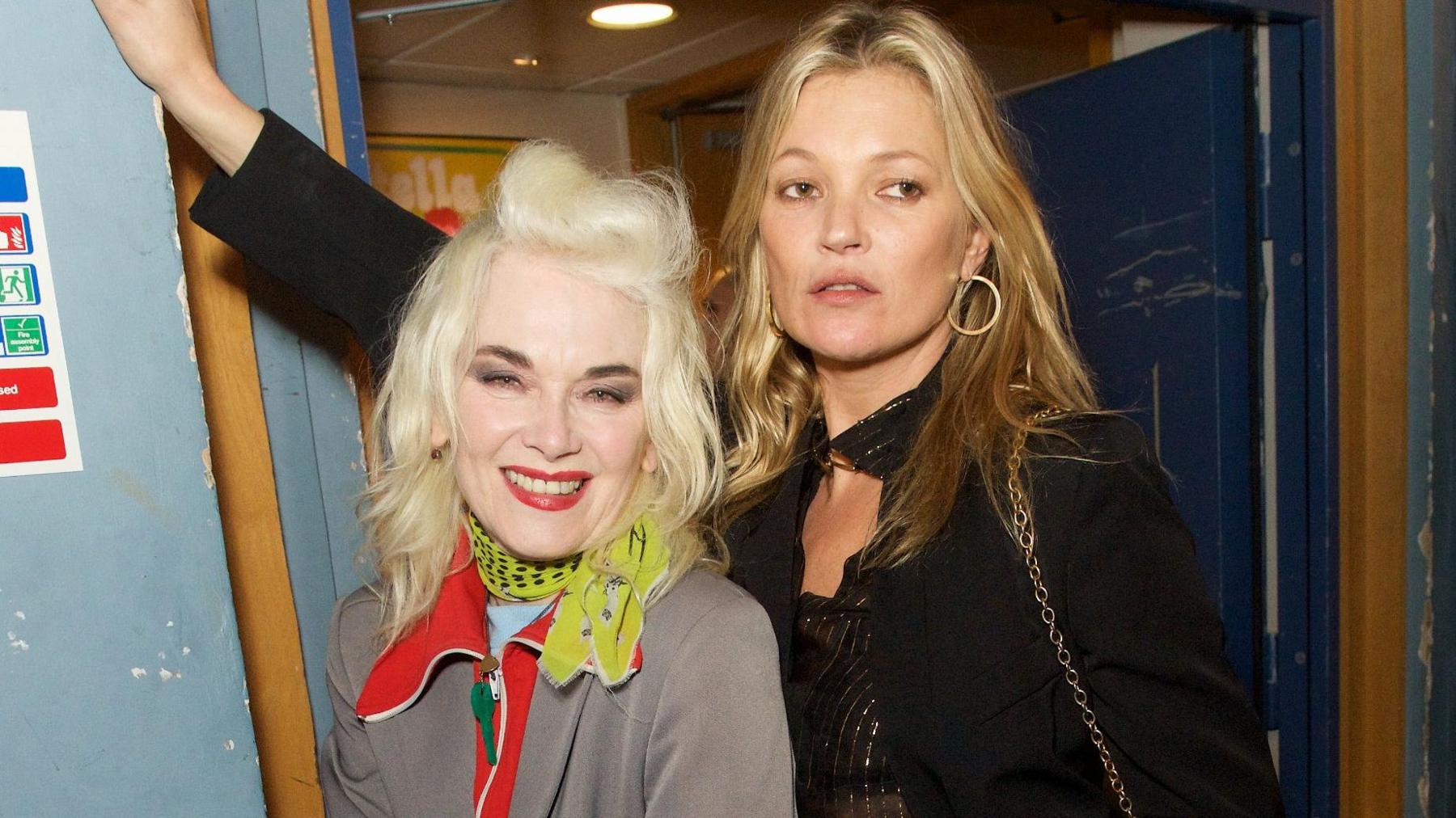 Pam Hogg and Kate Moss pictured in November 2016