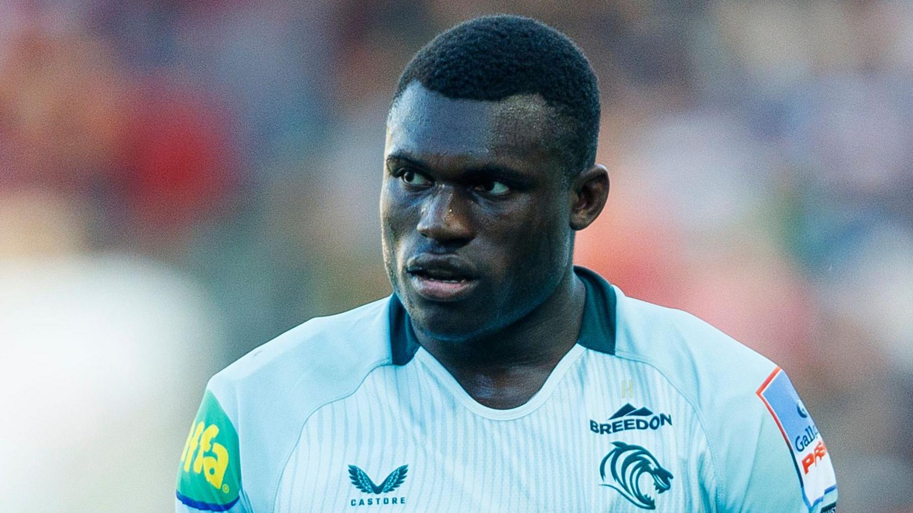 Emeka Ilione in action for Leicester Tigers