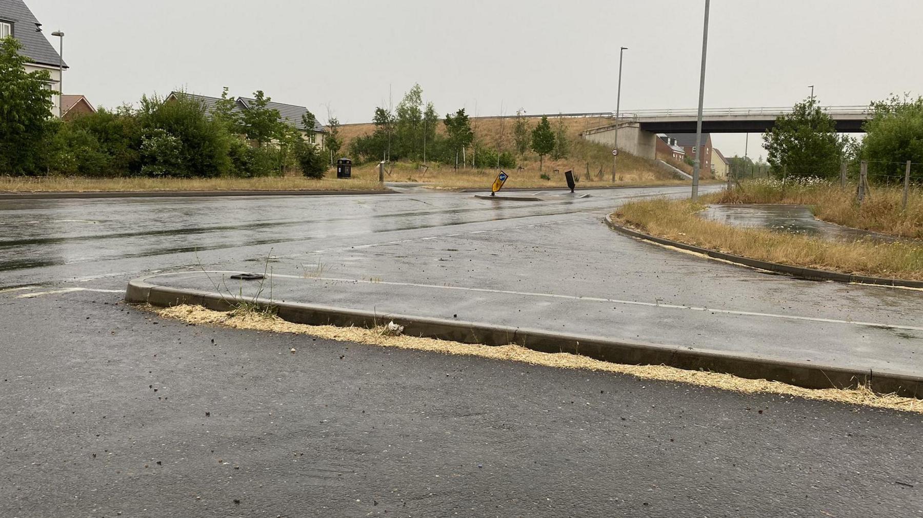 Water on the road in Essex