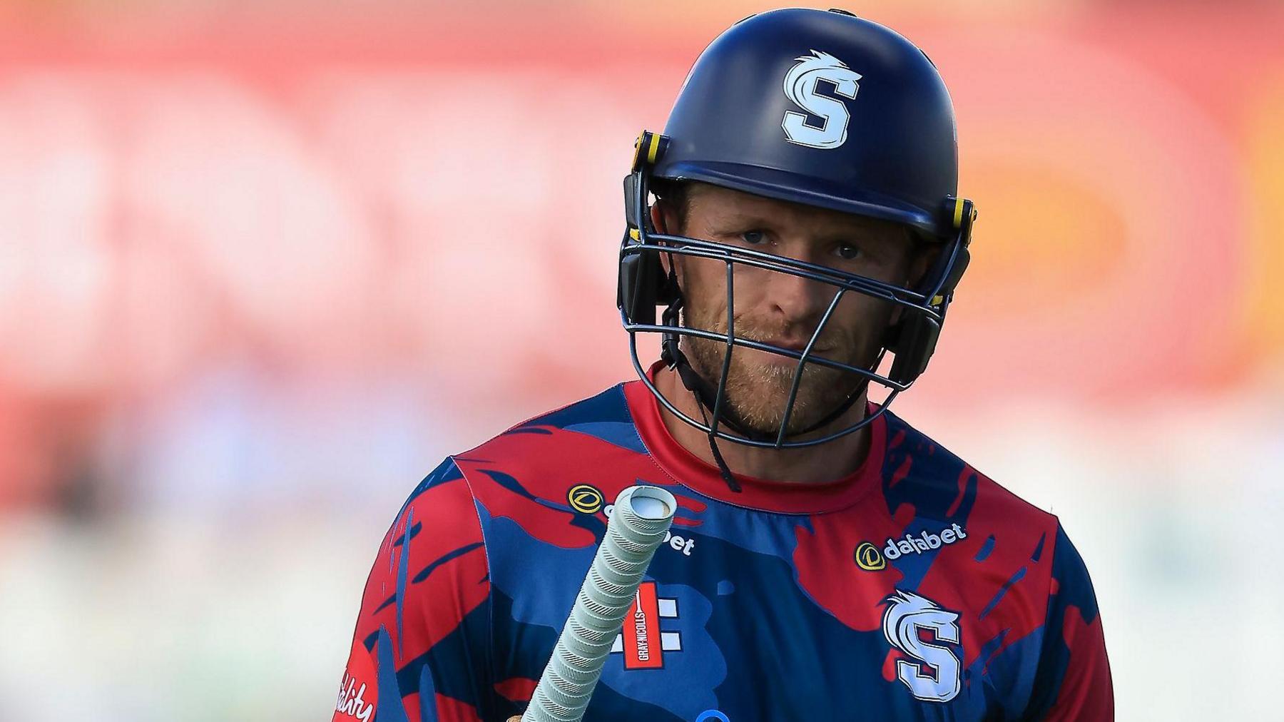 David Willey playing for Northants in the T20 Blast