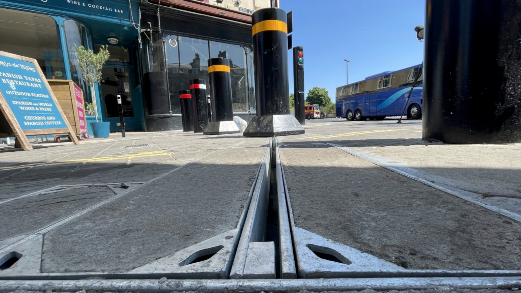 Sliding bollards