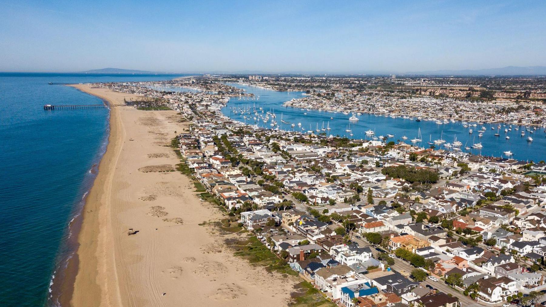 A view of Newport Beach in California