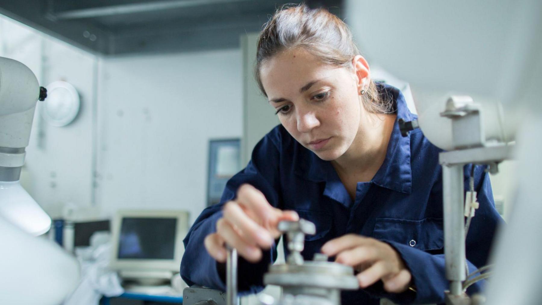 Woman working in a laboratory