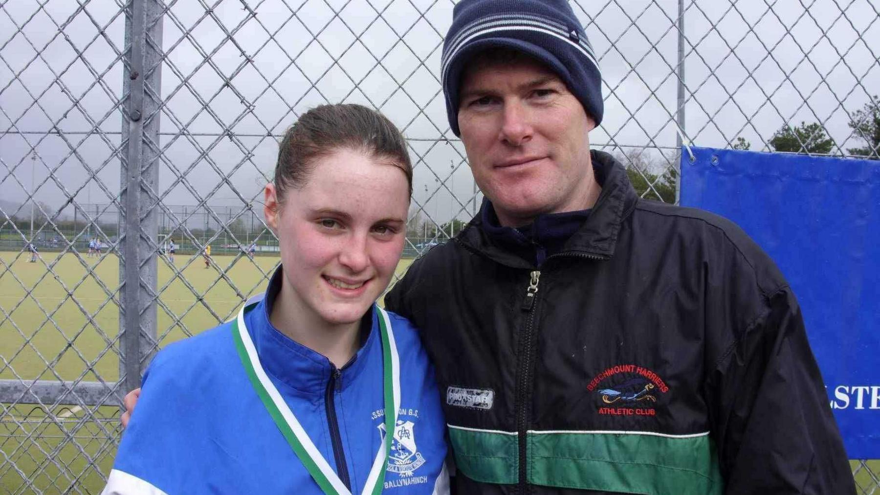 Eamonn Christie and a young Ciara Mageean