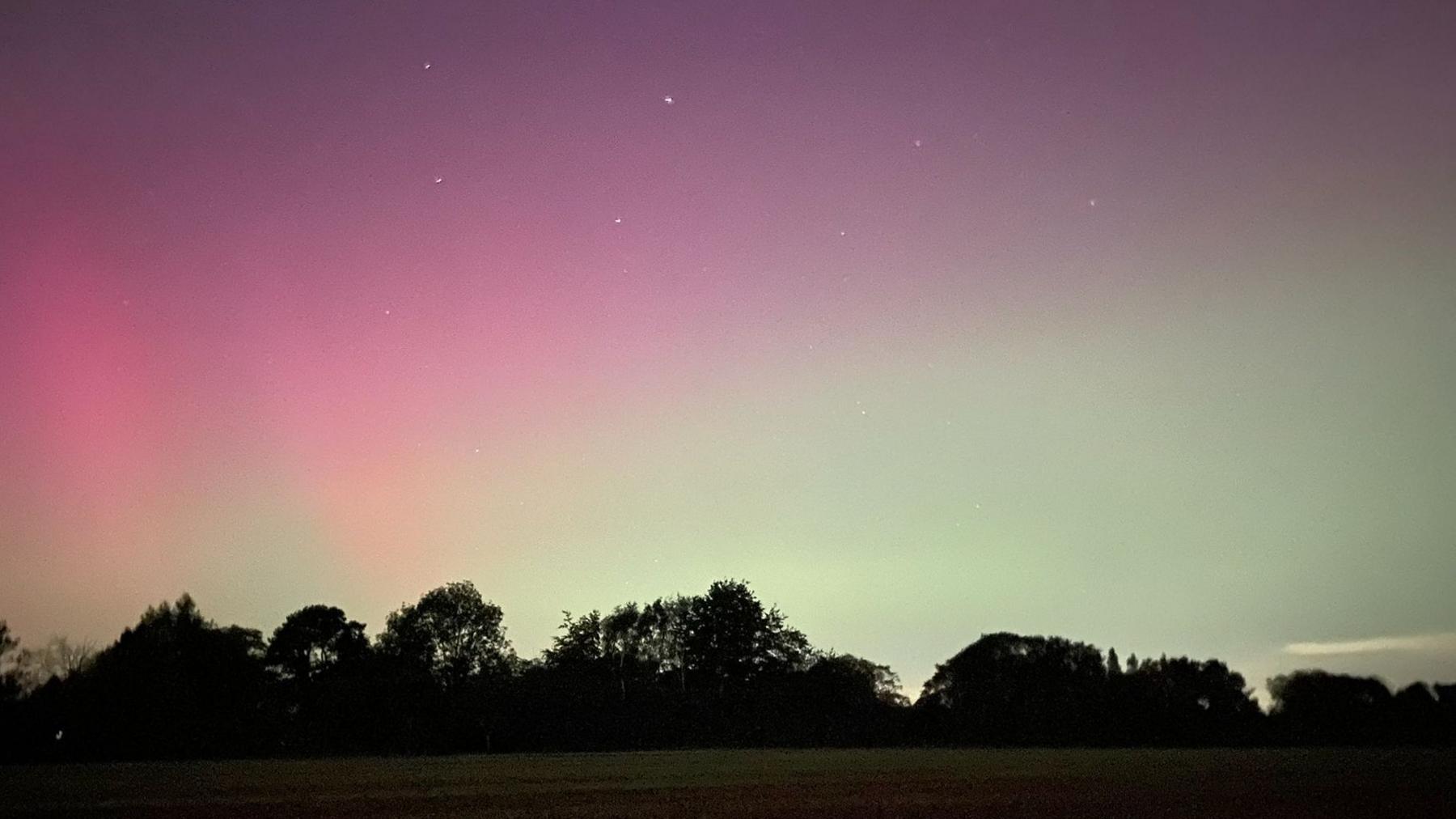 Thursday's Northern Light display seen in Buckinghamshire