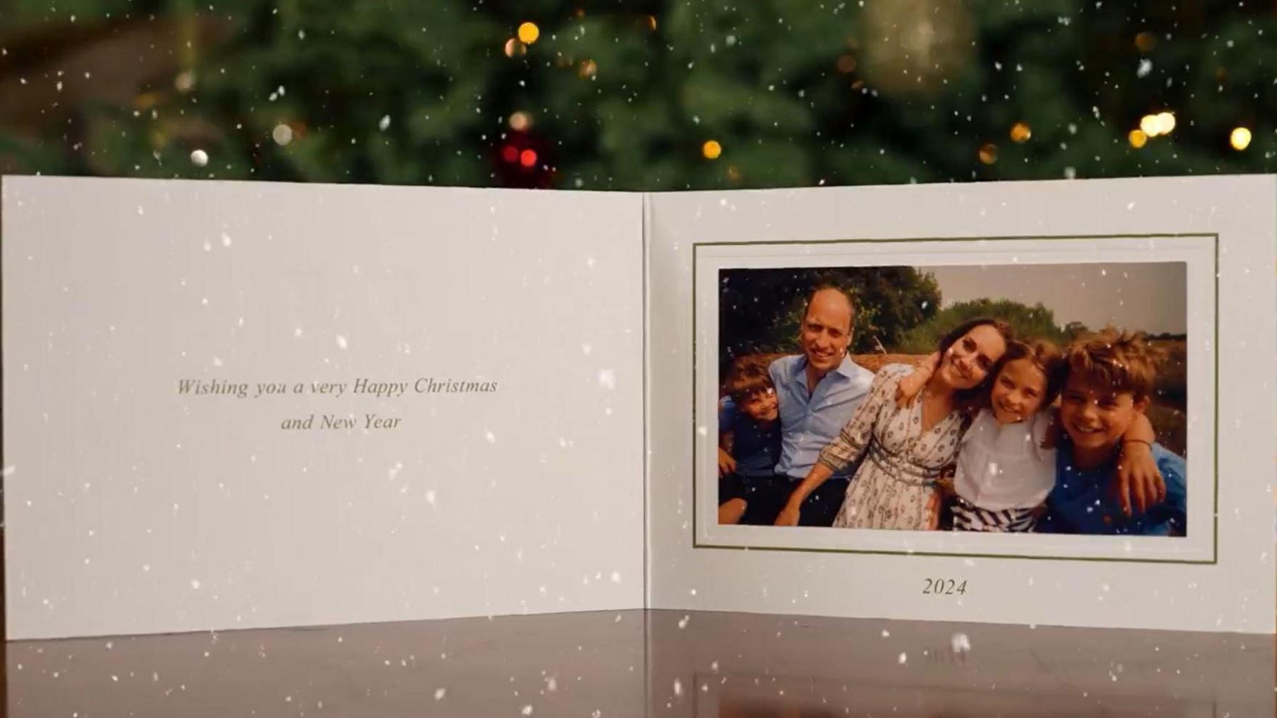 A picture of the Prince and Princess of Wales' Christmas card