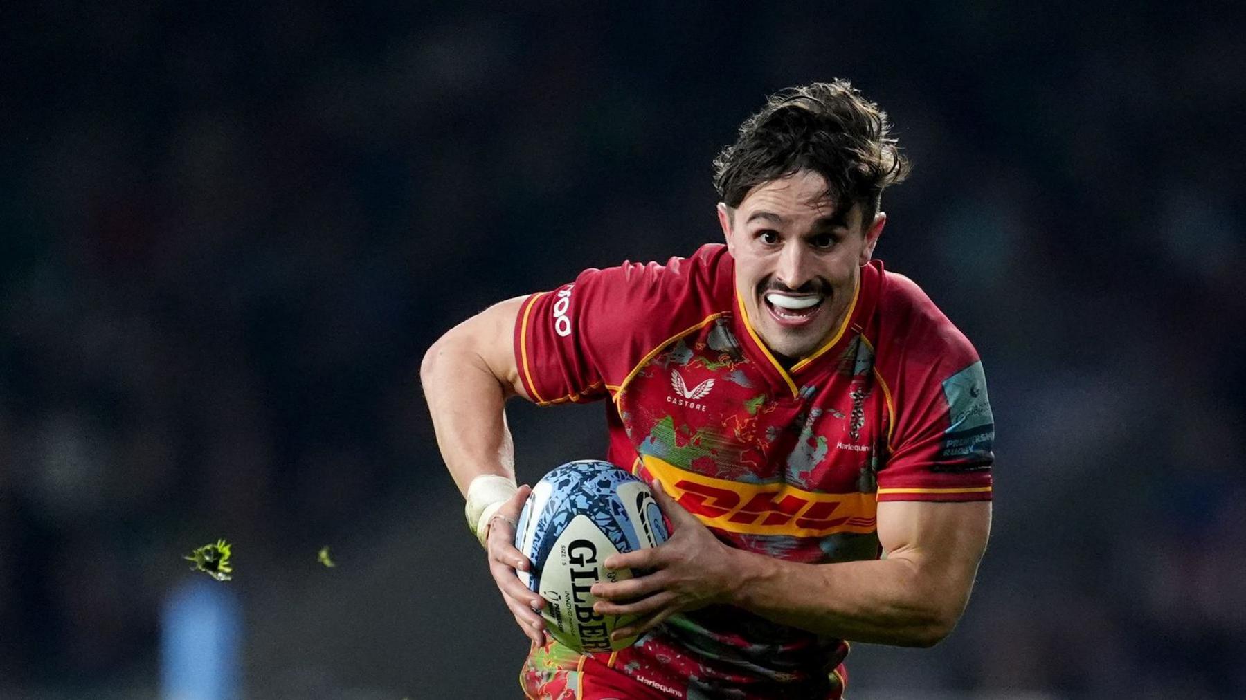 Cadan Murley scores his second try of the match for Harlequins against Leicester