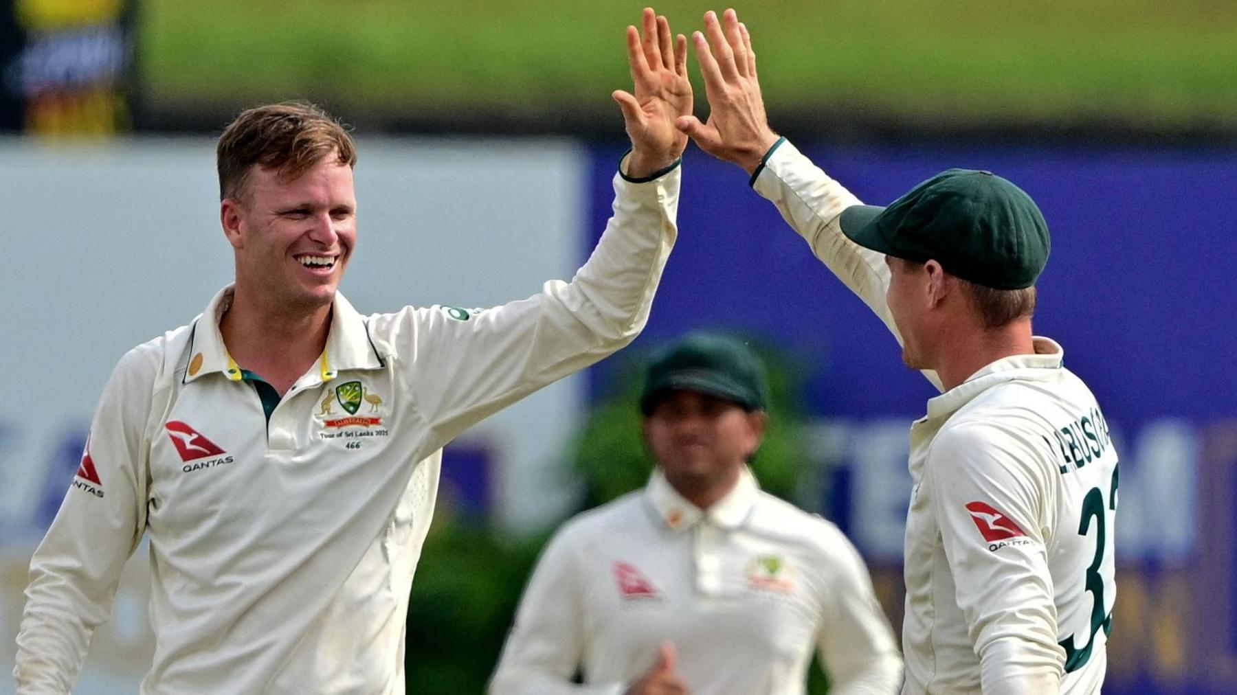 Matt Kuhnemann celebrates a wicket