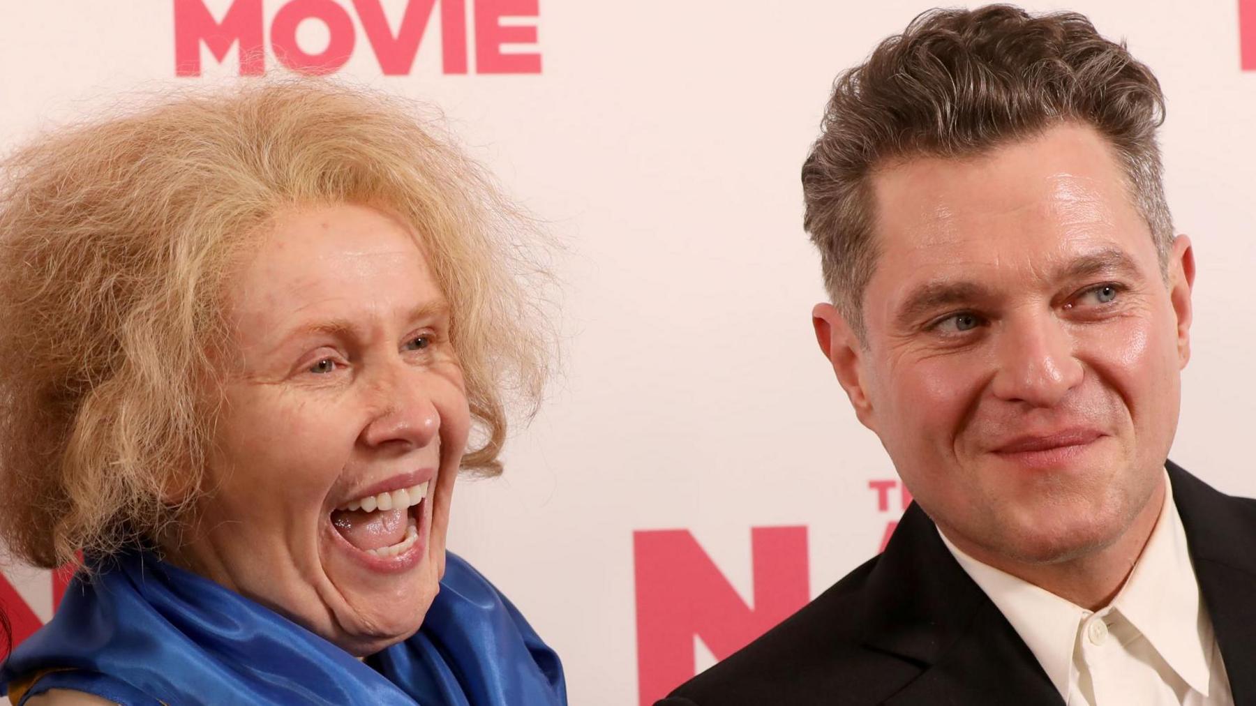 Tate and Horne at the premiere of the Nan Movie in 2022.