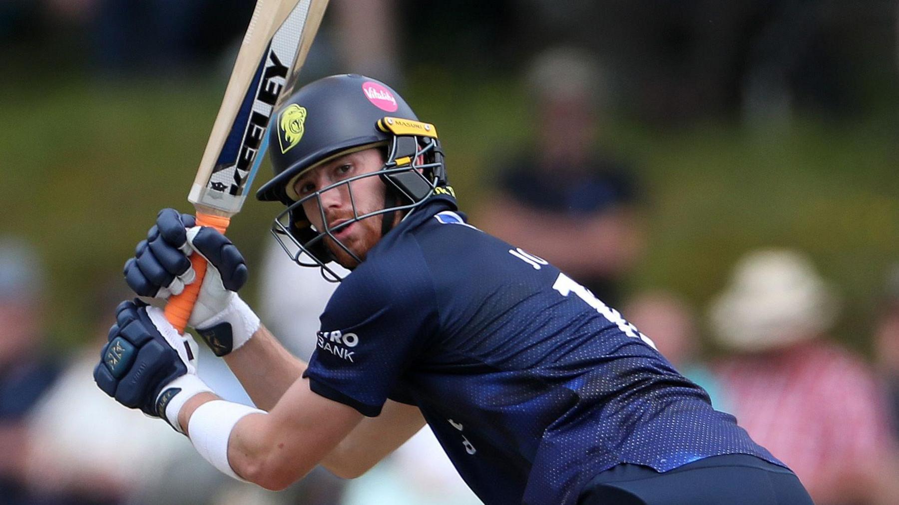 Batter Michael Jones in action for Durham