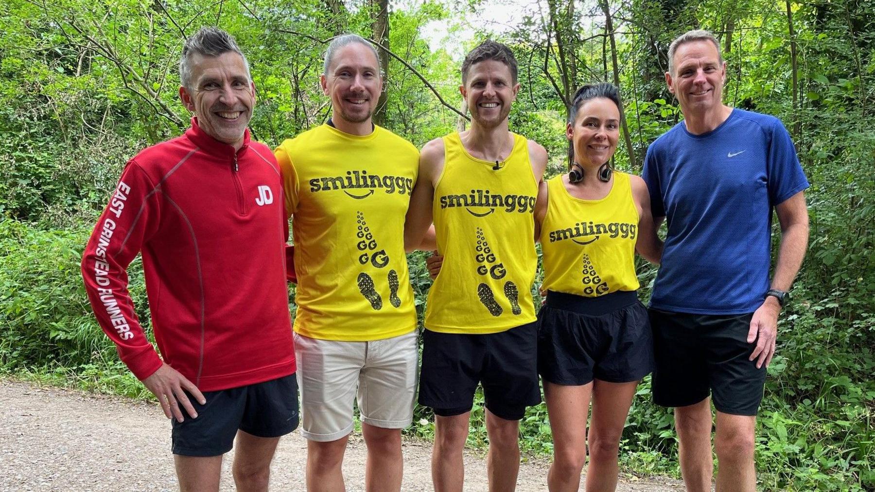 Members of the East Grinstead runners club