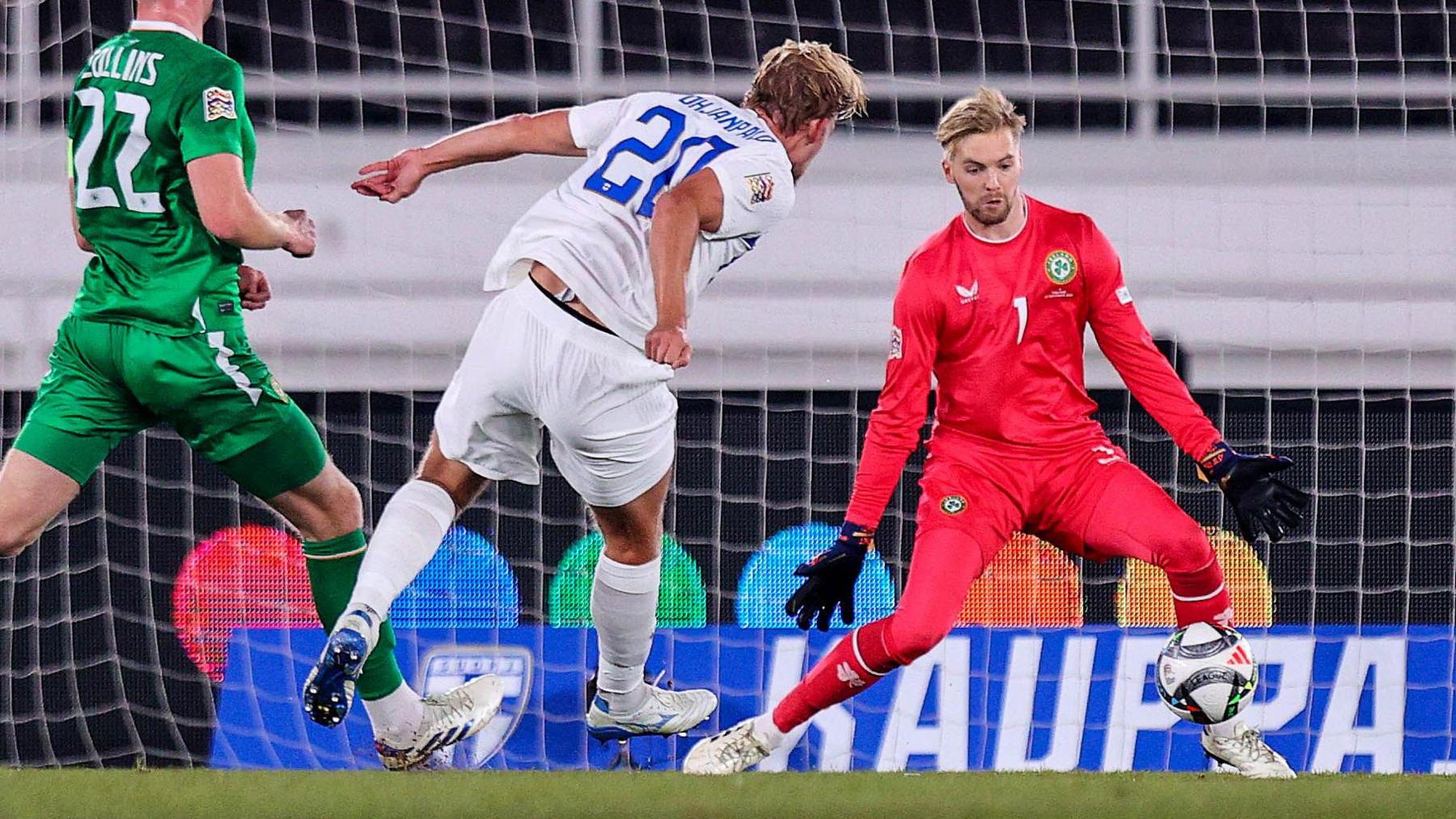 Joel Pohjanpalo slots home the opening goal