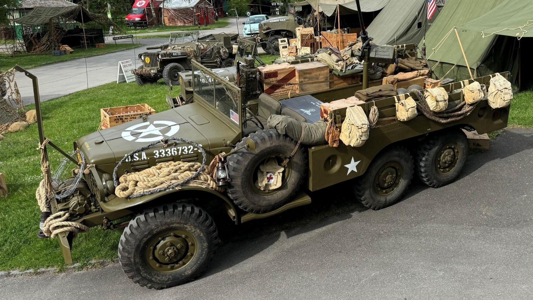 A US WW2 military vehicle