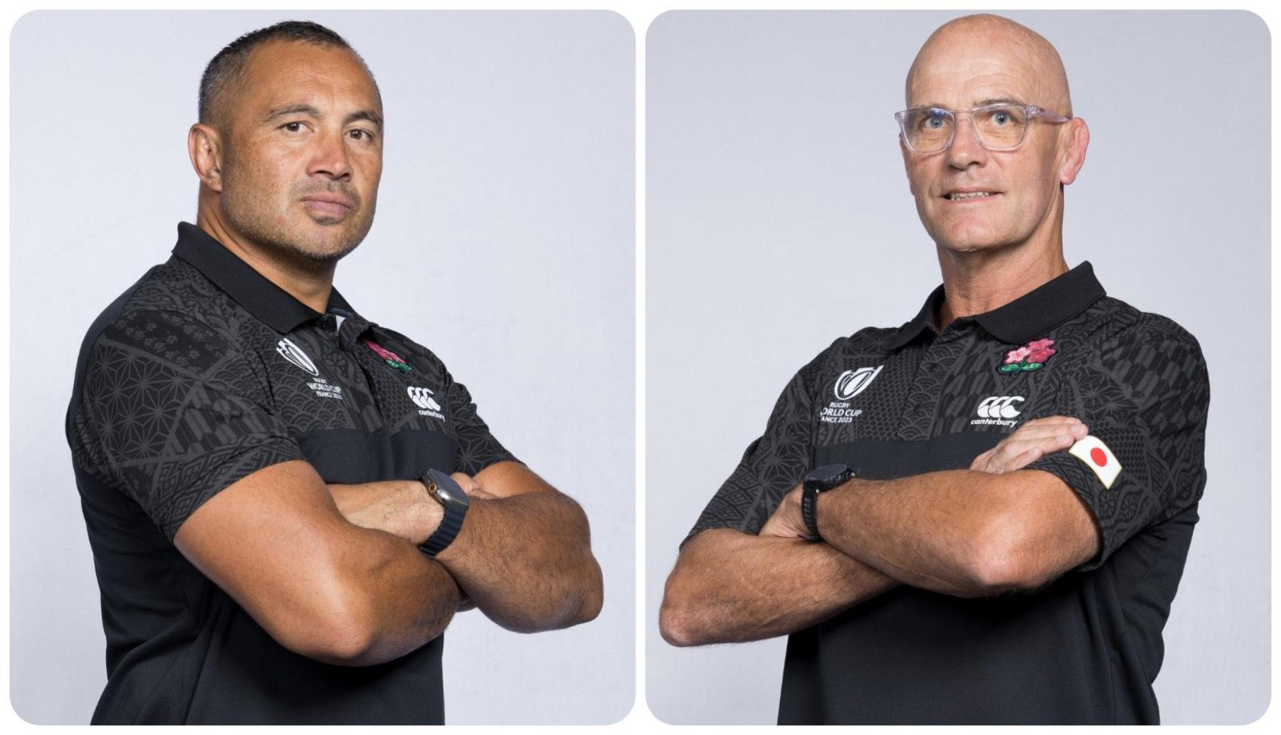 Riki Flutey and John Mitchell