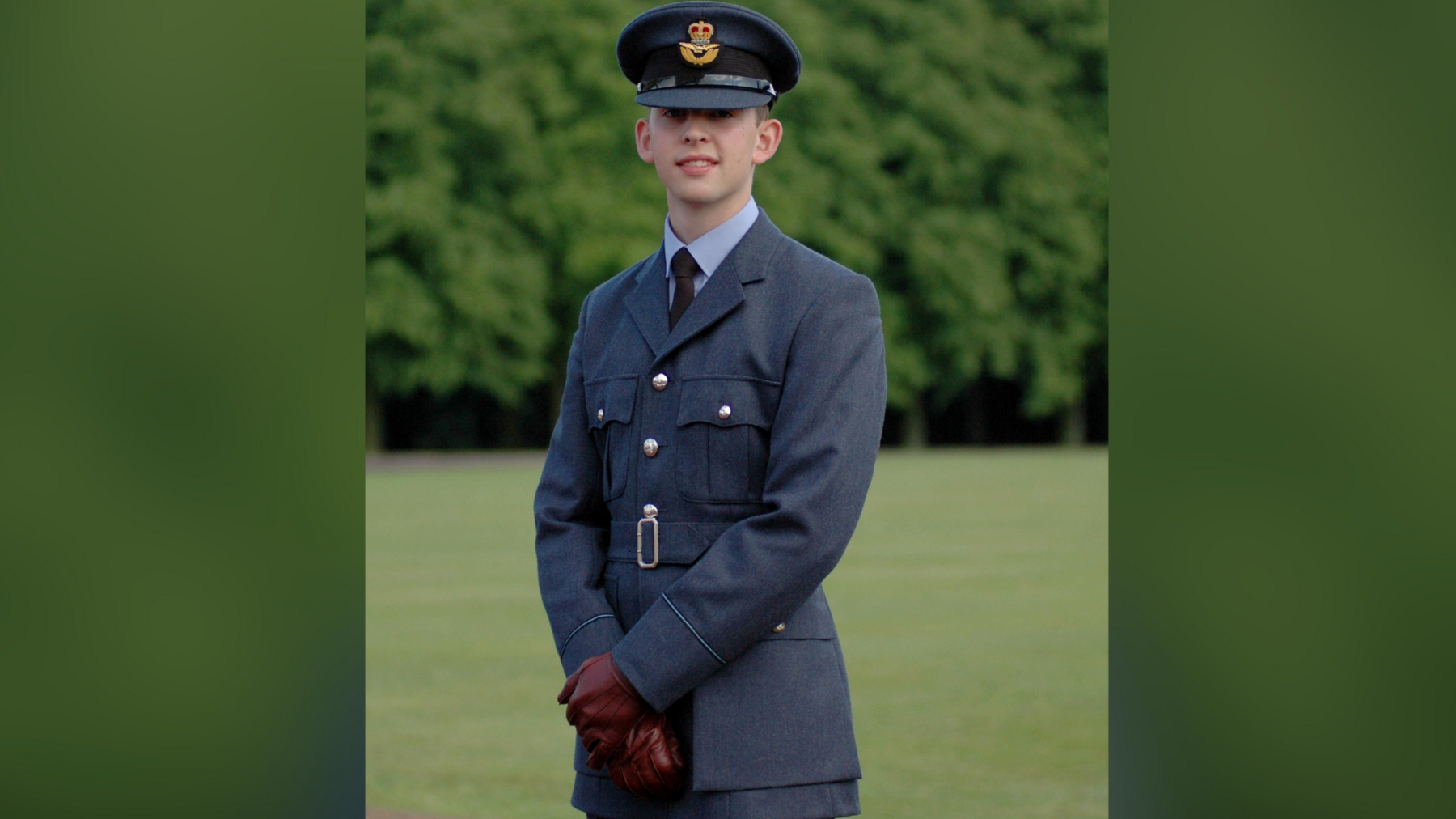 A picture of trainee RAF pilot Stephen Realf, who died a decade ago from a brain tumour at the age of 26.
