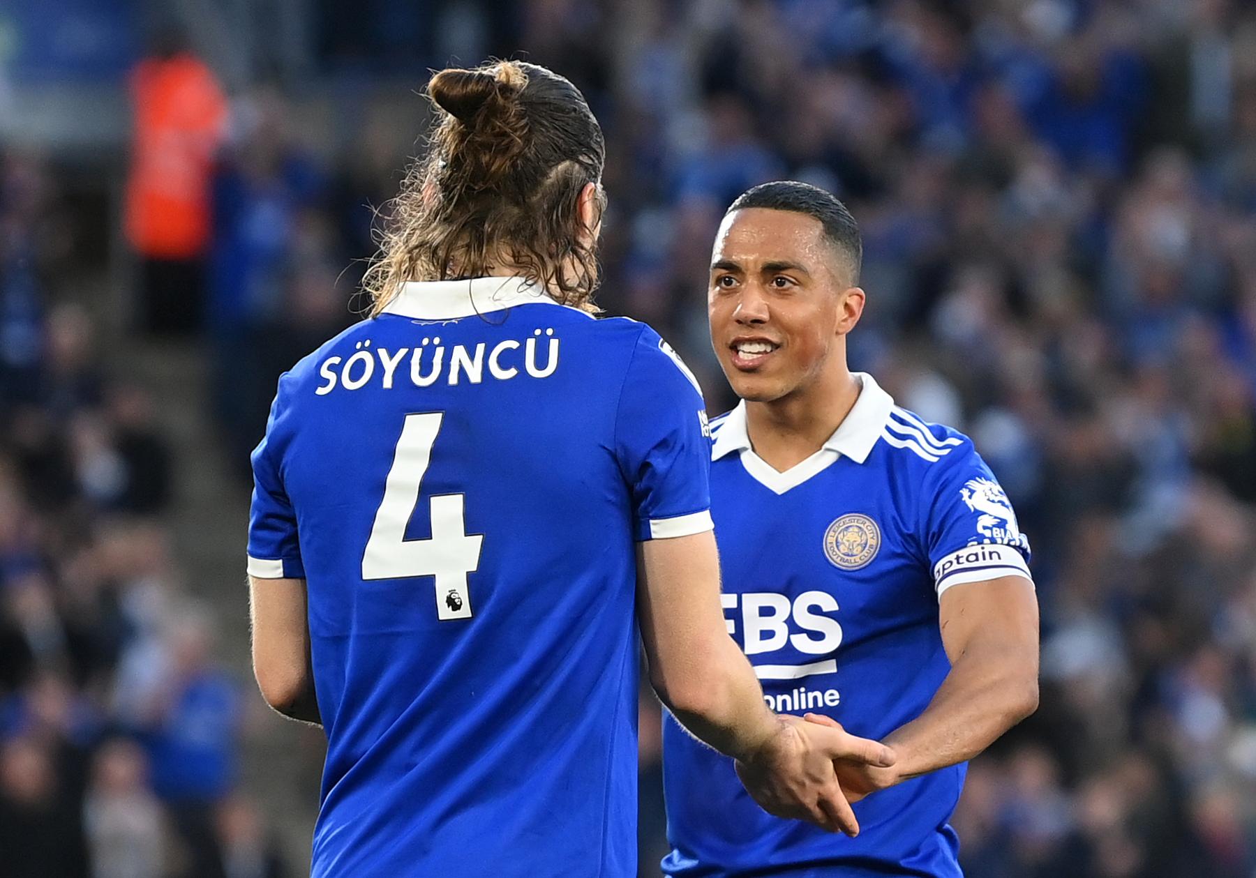 Tielemans and Soyuncu during match