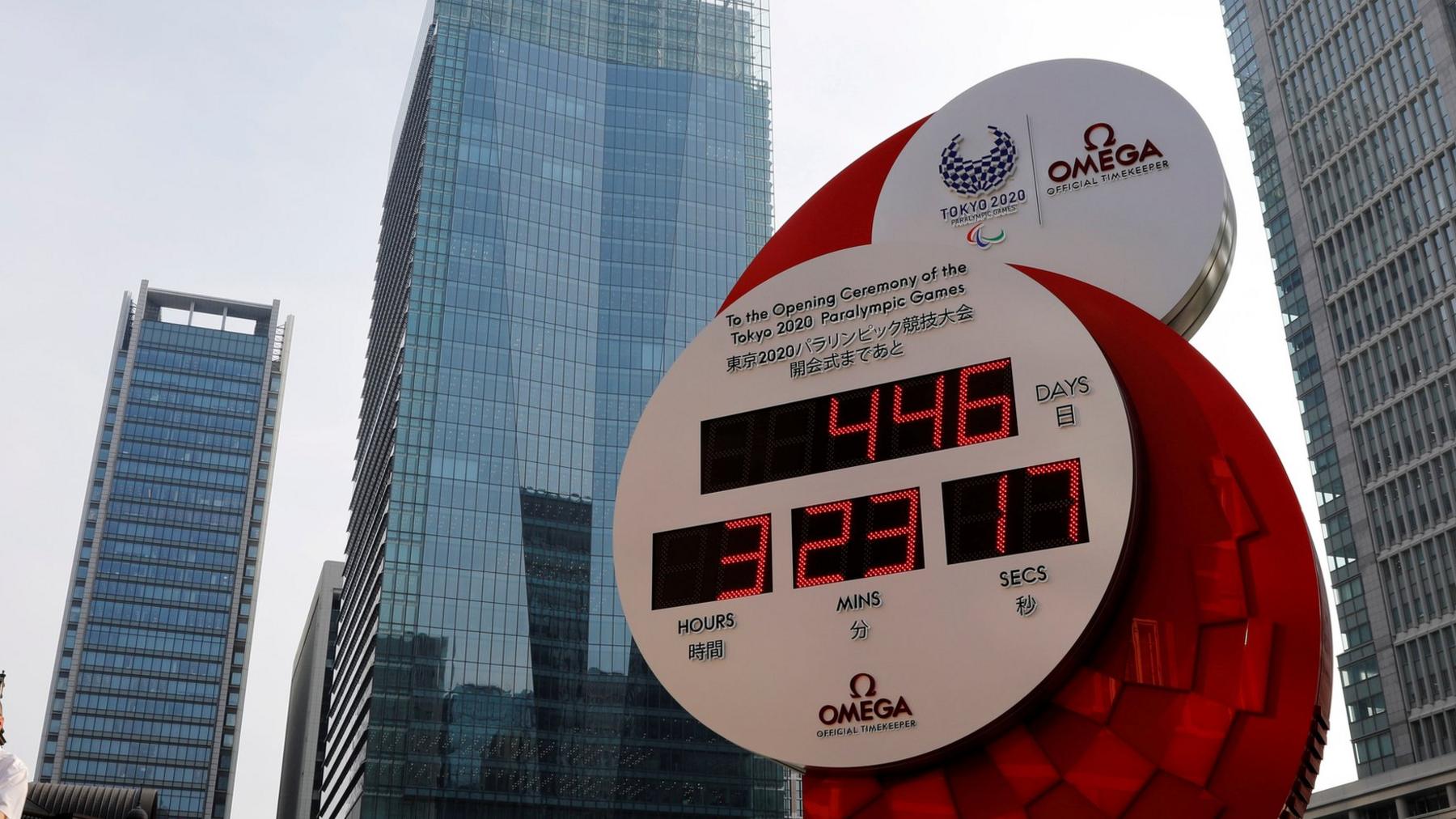 Countdown clock for Tokyo 2020