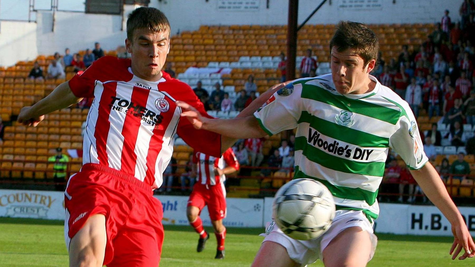 Seamus Coleman playing for Sligo Rovers
