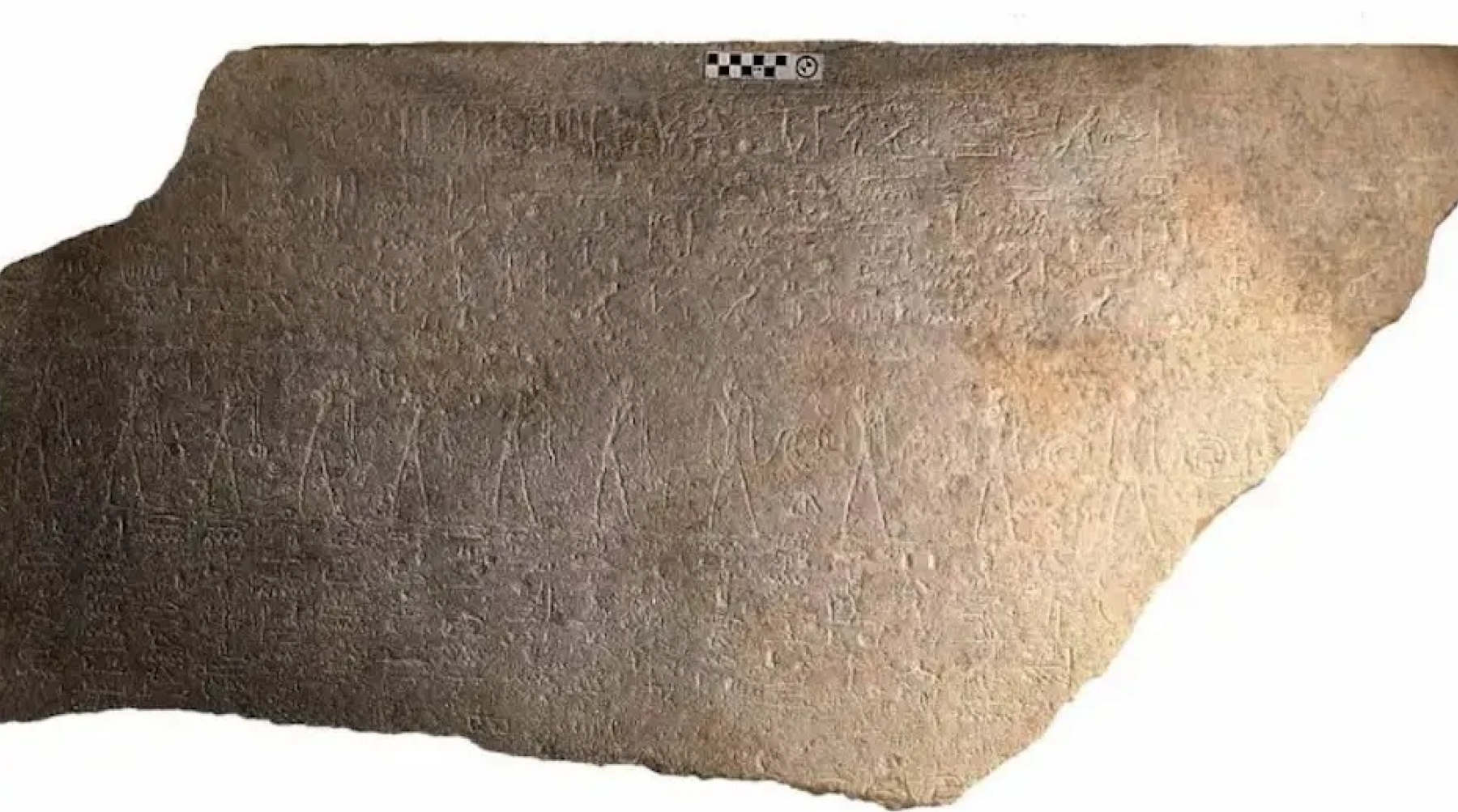 Fragment with hieroglyphics on 