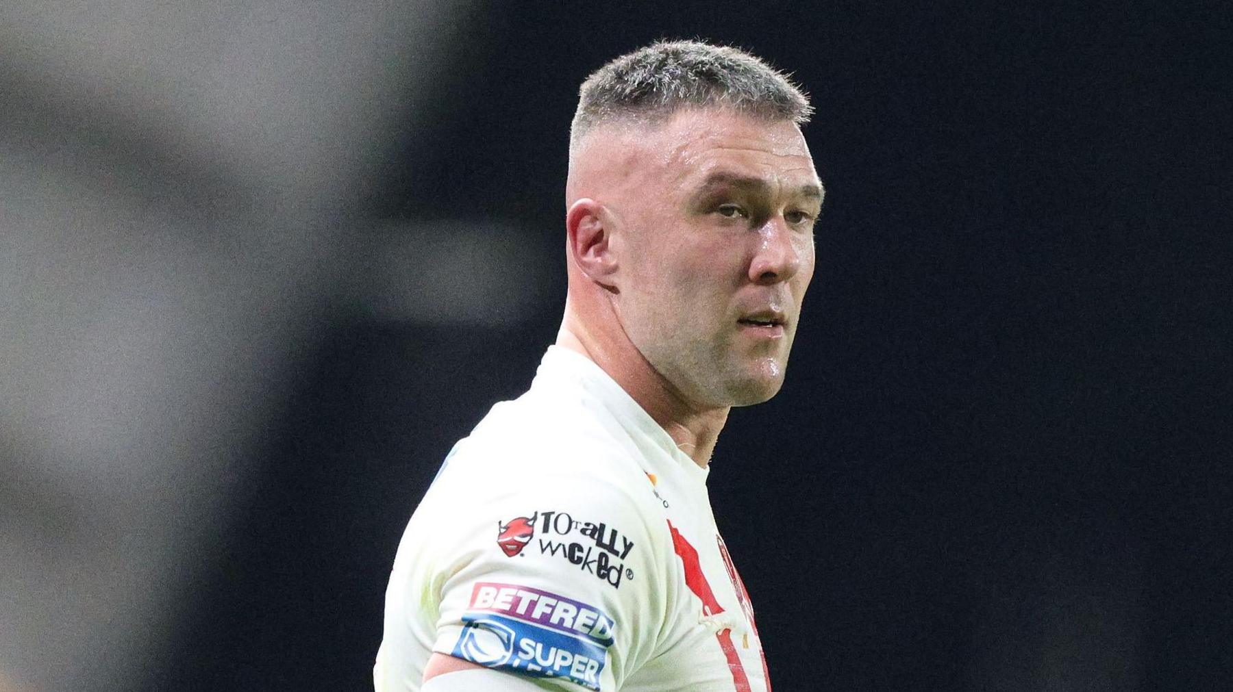 Australian Curtis Sironen in action for St Helens and he has signed a new two-year deal with the Super League side