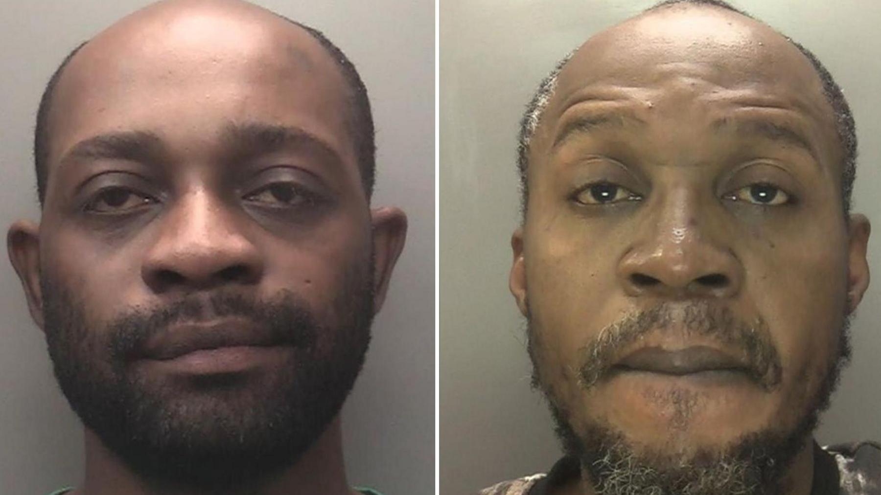 Mugshots of Fabrice Mpata and Rigobert Ngambe