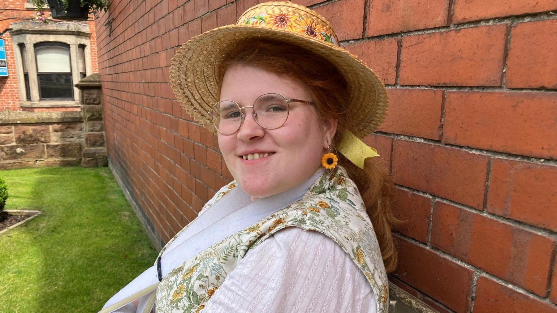 Woman sat on bench