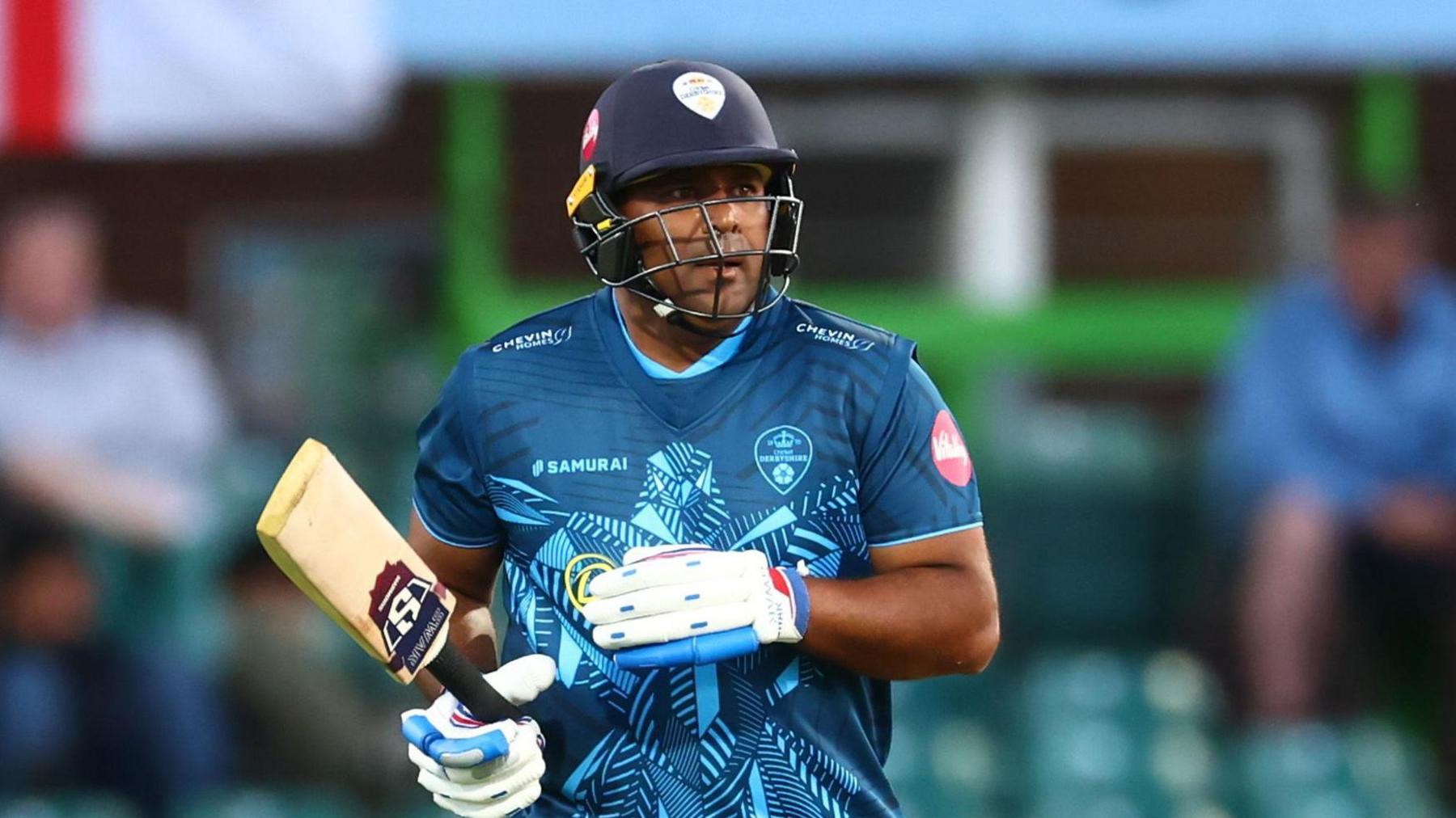 Samit Patel batting for Derbyshire